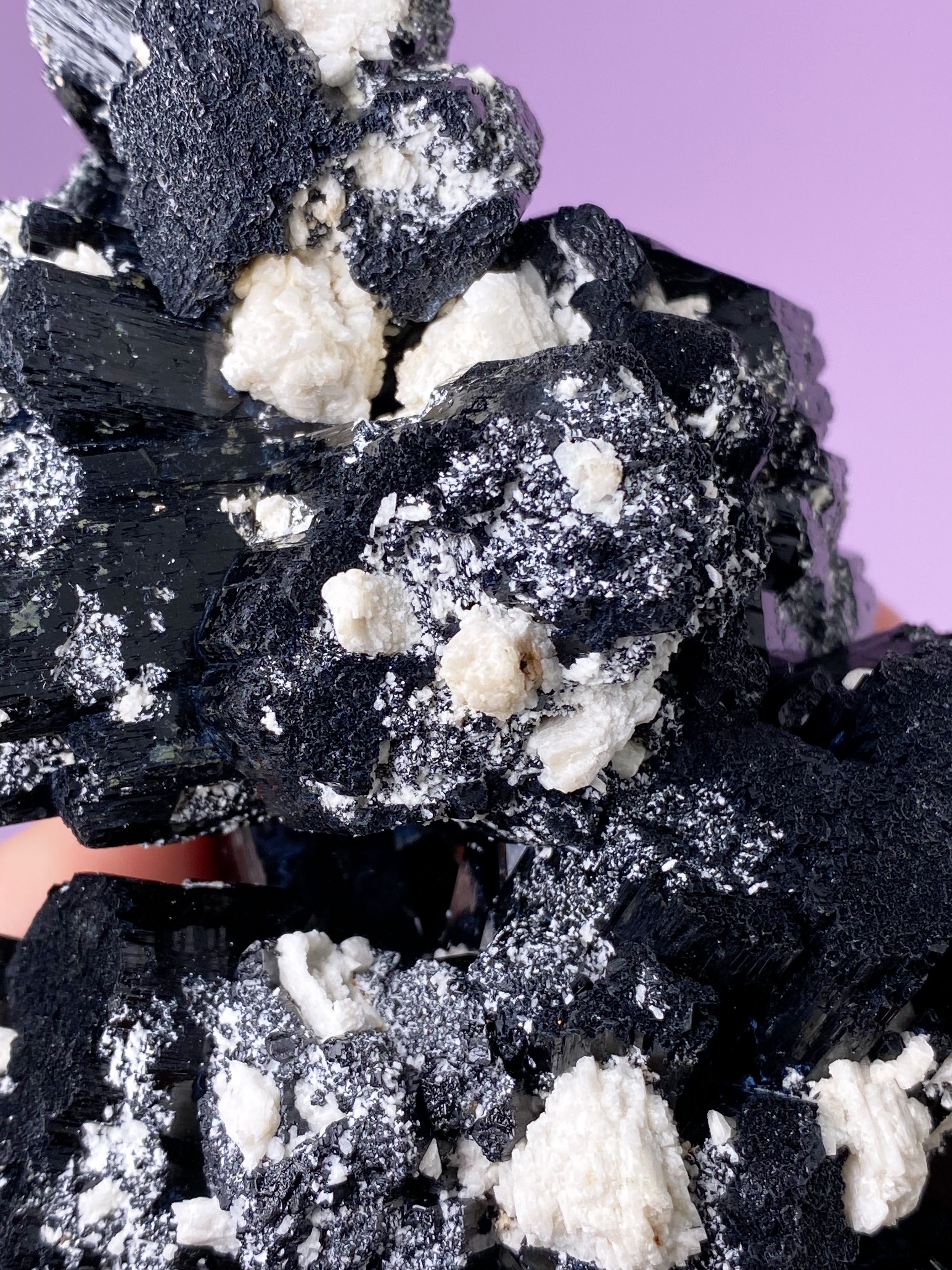 Svart turmalinkluster (nr 1)