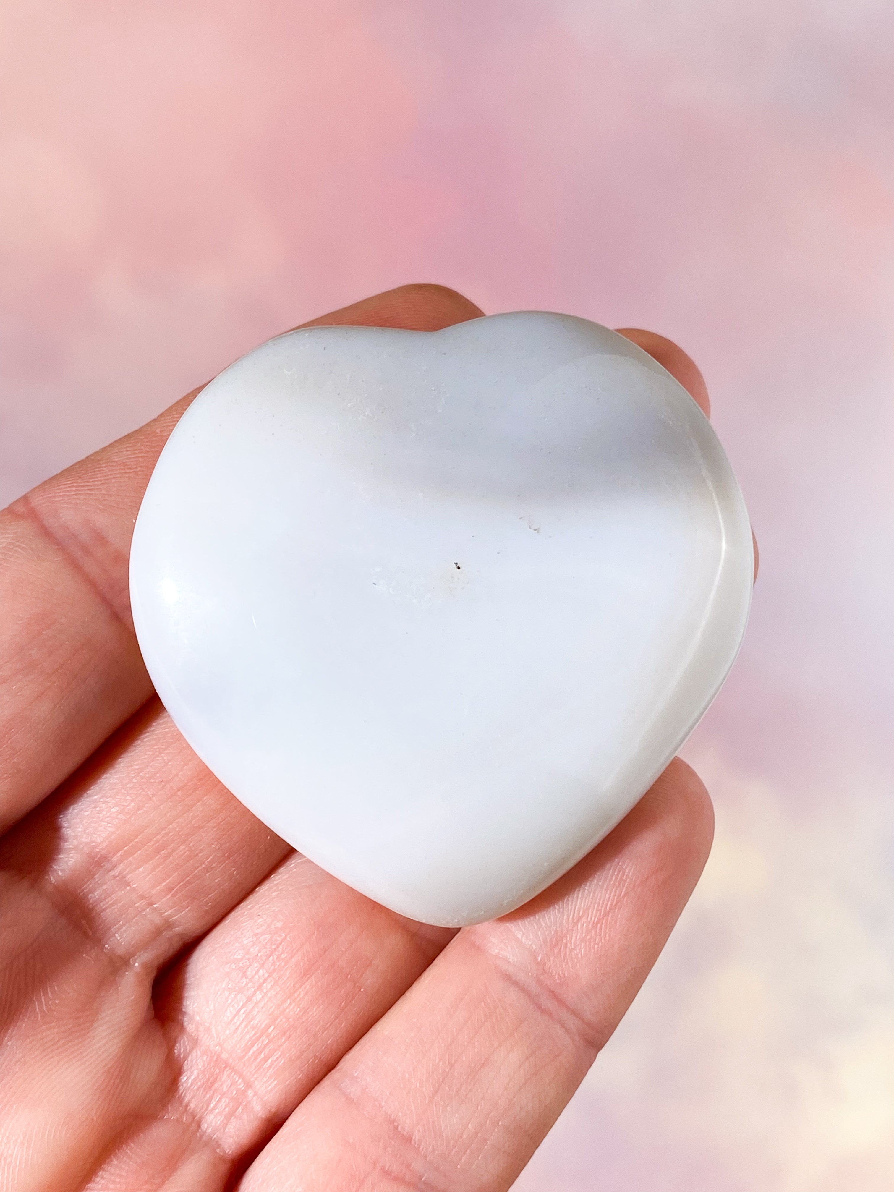 Druzy Agat Hjerte (Nr. 4)