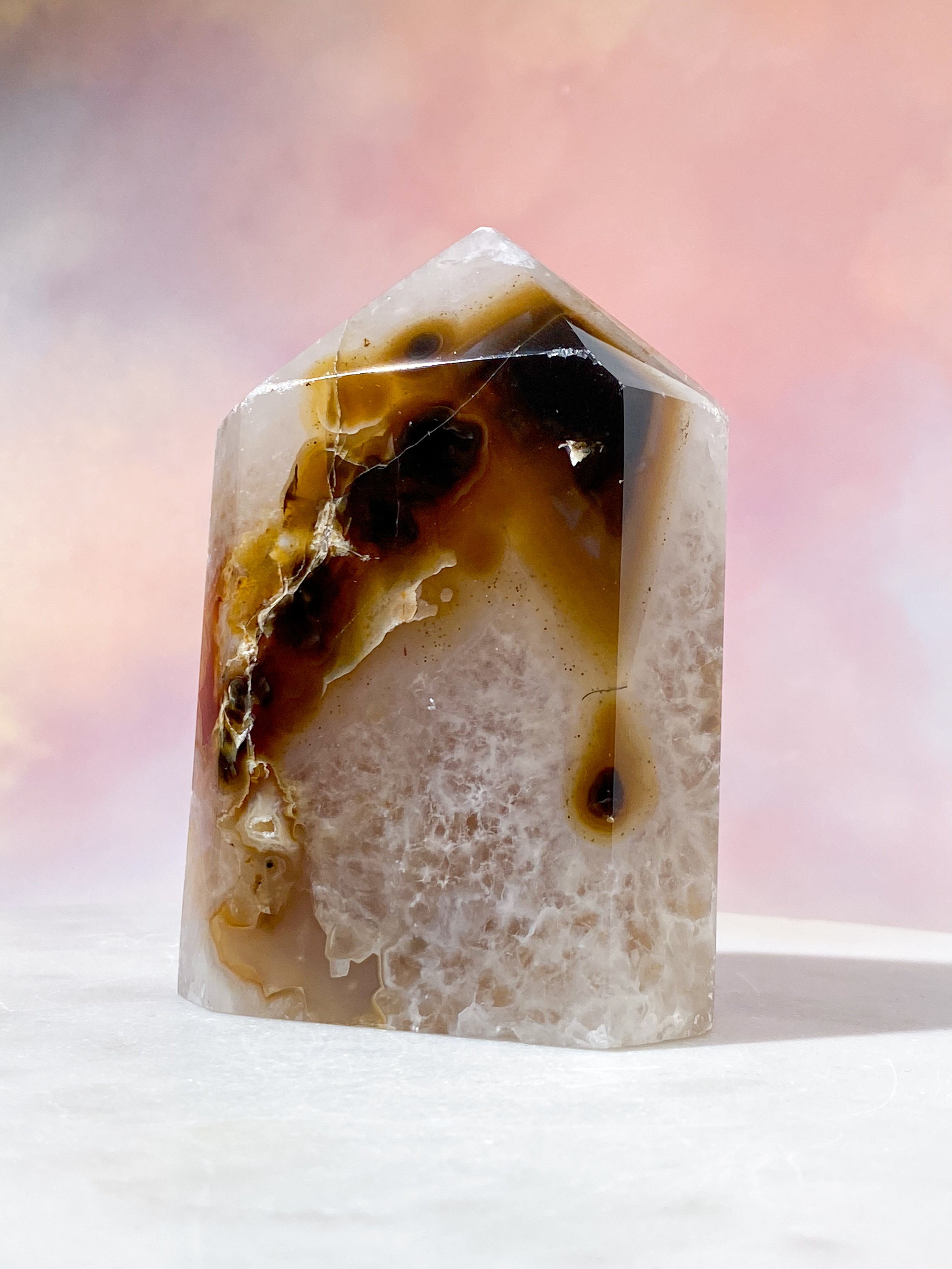 Druzy Agat Tårn (Nr. 30)