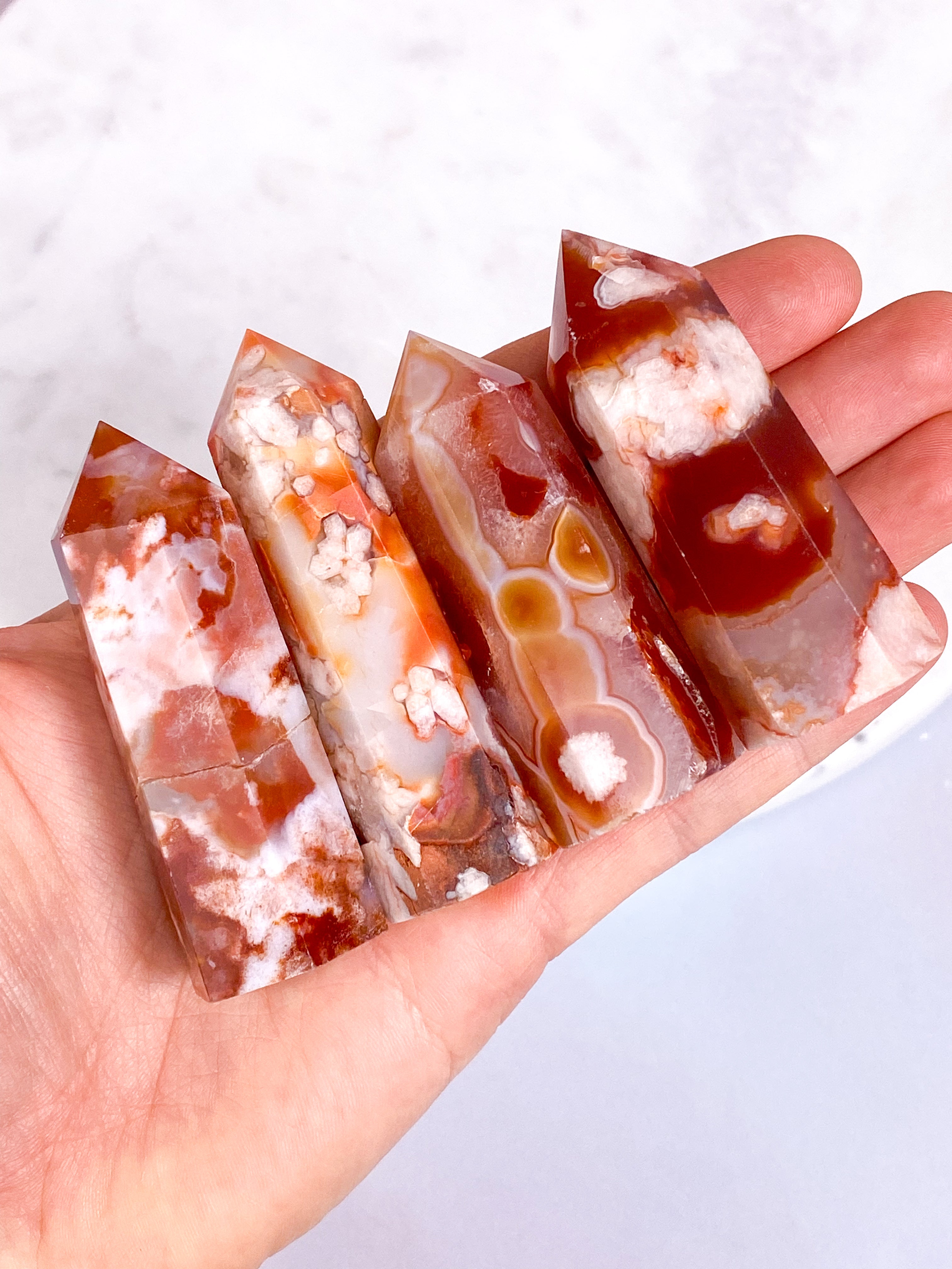 Blommor Agat Karneol Torn