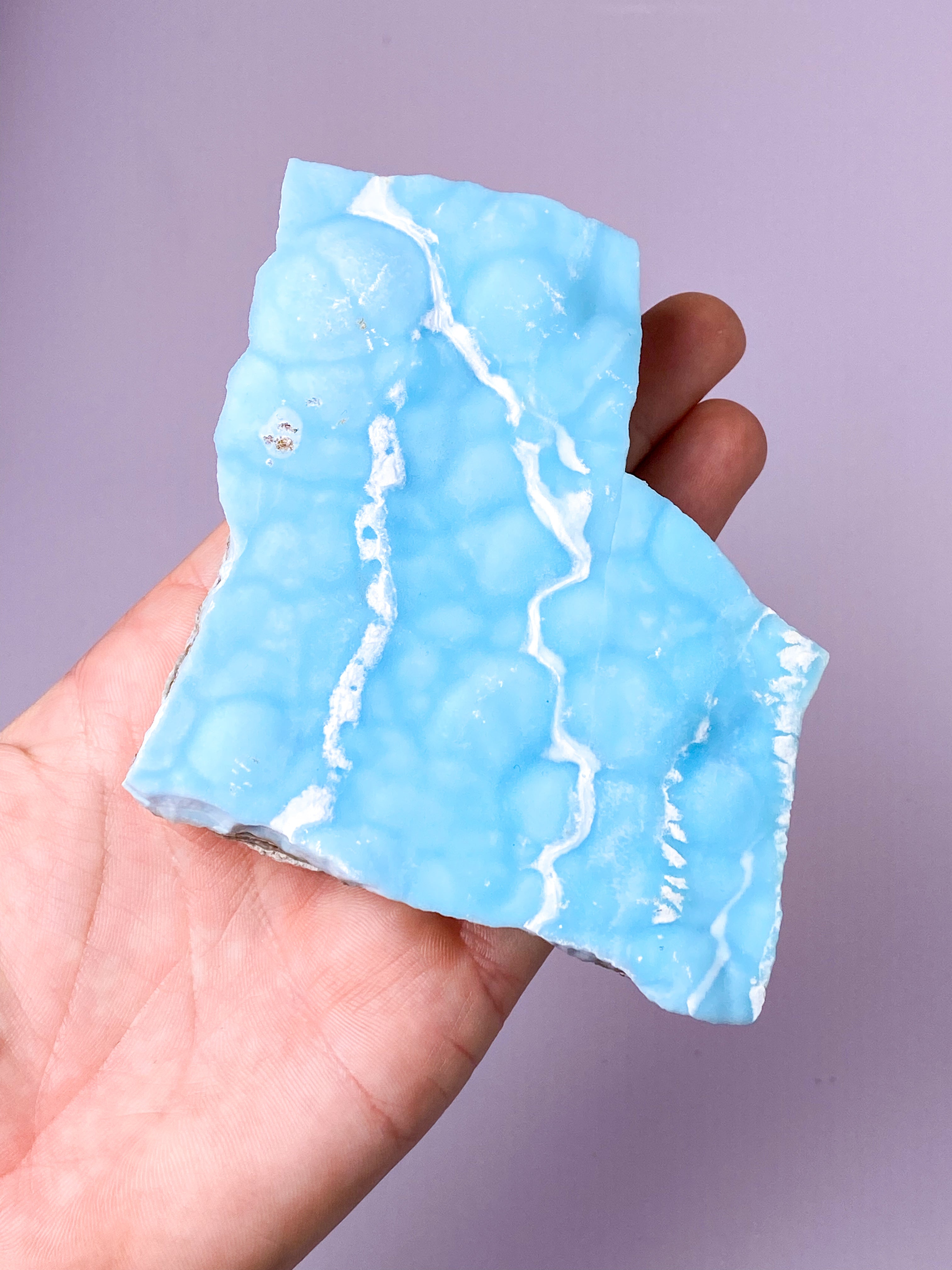 Blå aragonitkluster (nr 5)