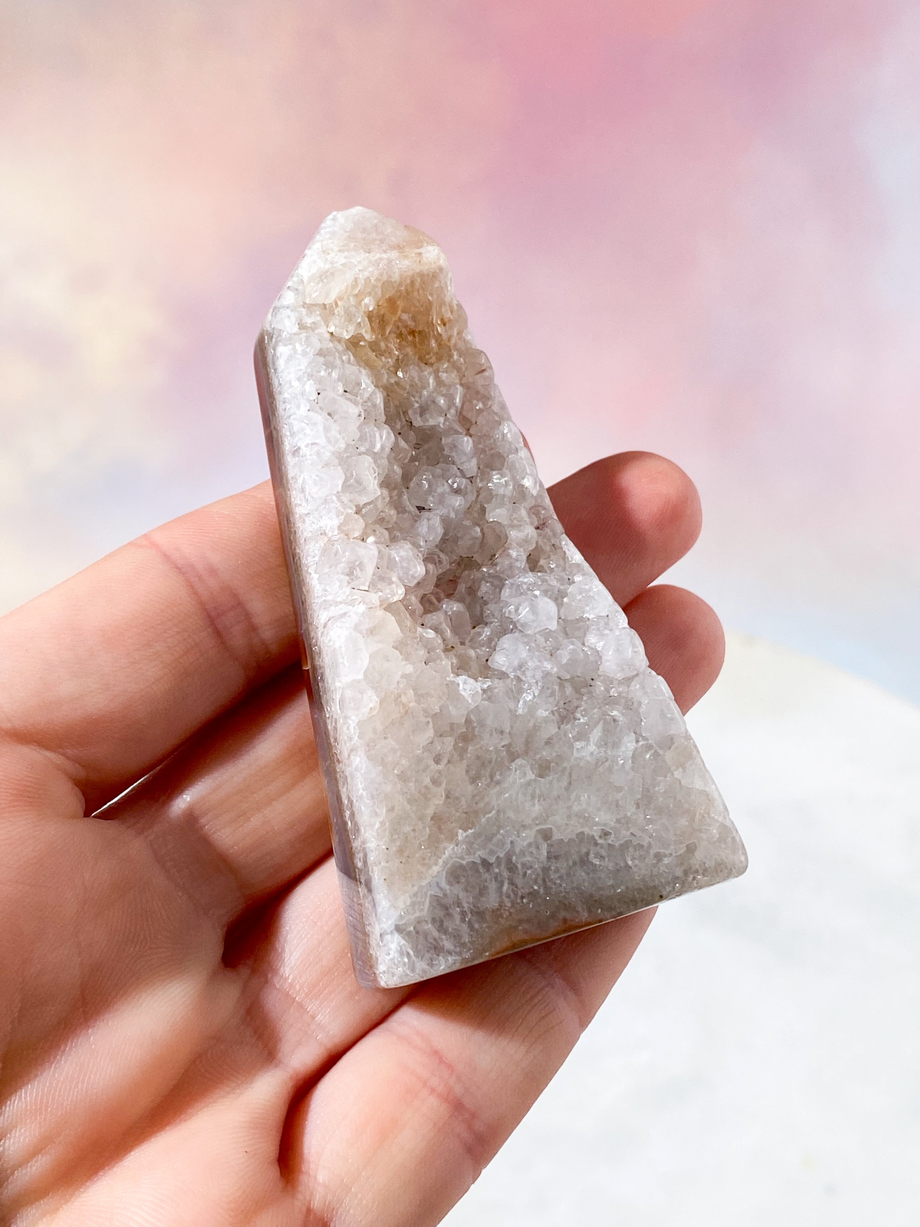 Druzy Agat Polerat Torn (Nr. 9)