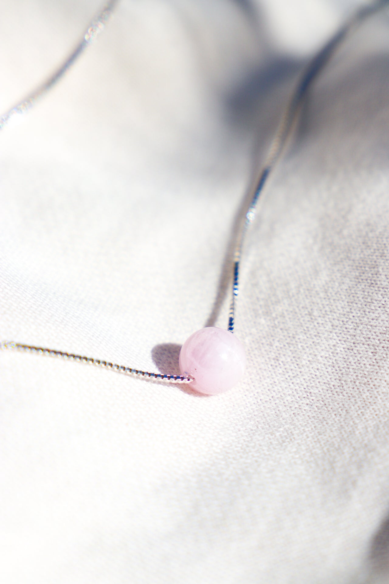 Akvamarin - Petite Heart - Guld