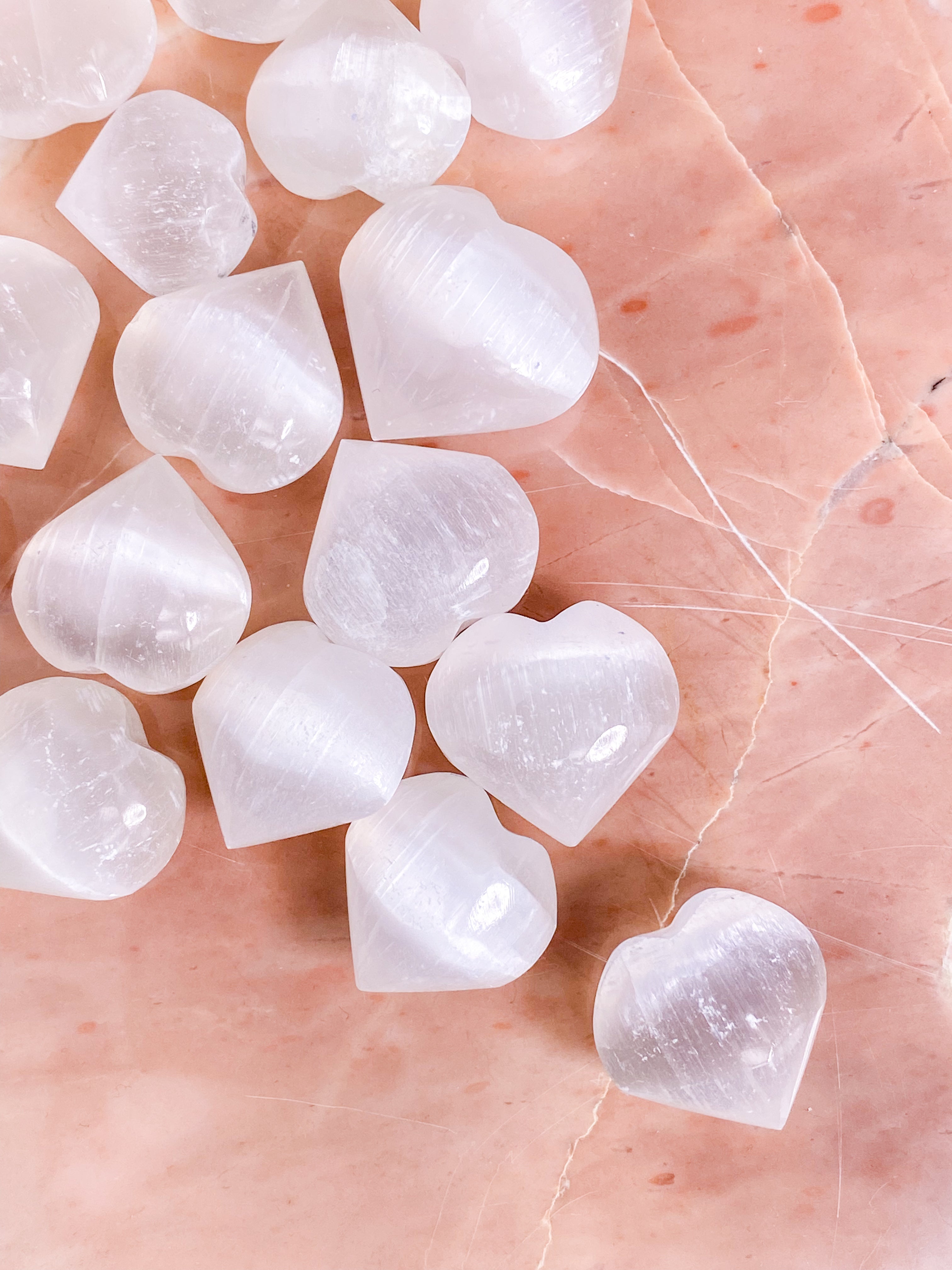 Selenit Mini Hjärta