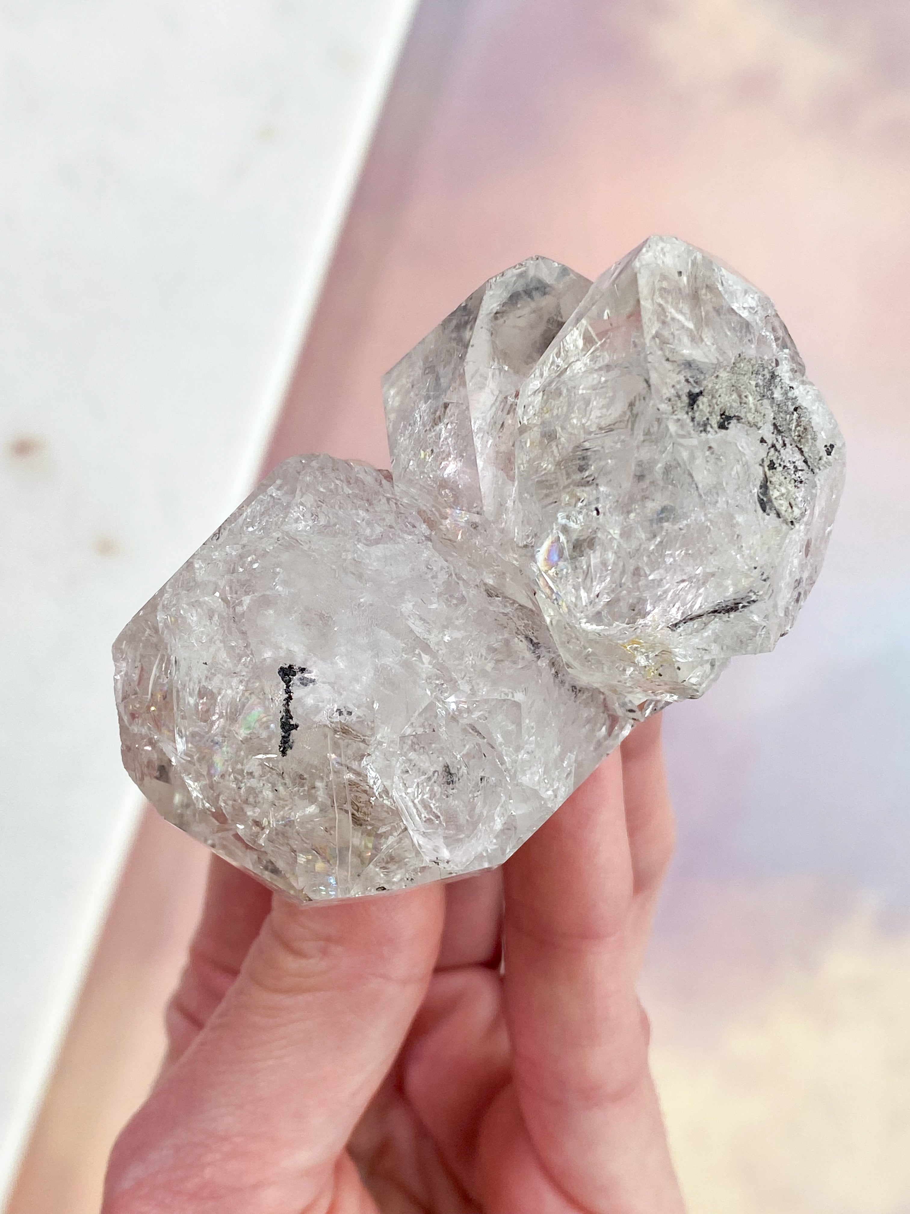 Herkimer Diamant Klynge (Nr. 11) Eksklusiv Kvalitet