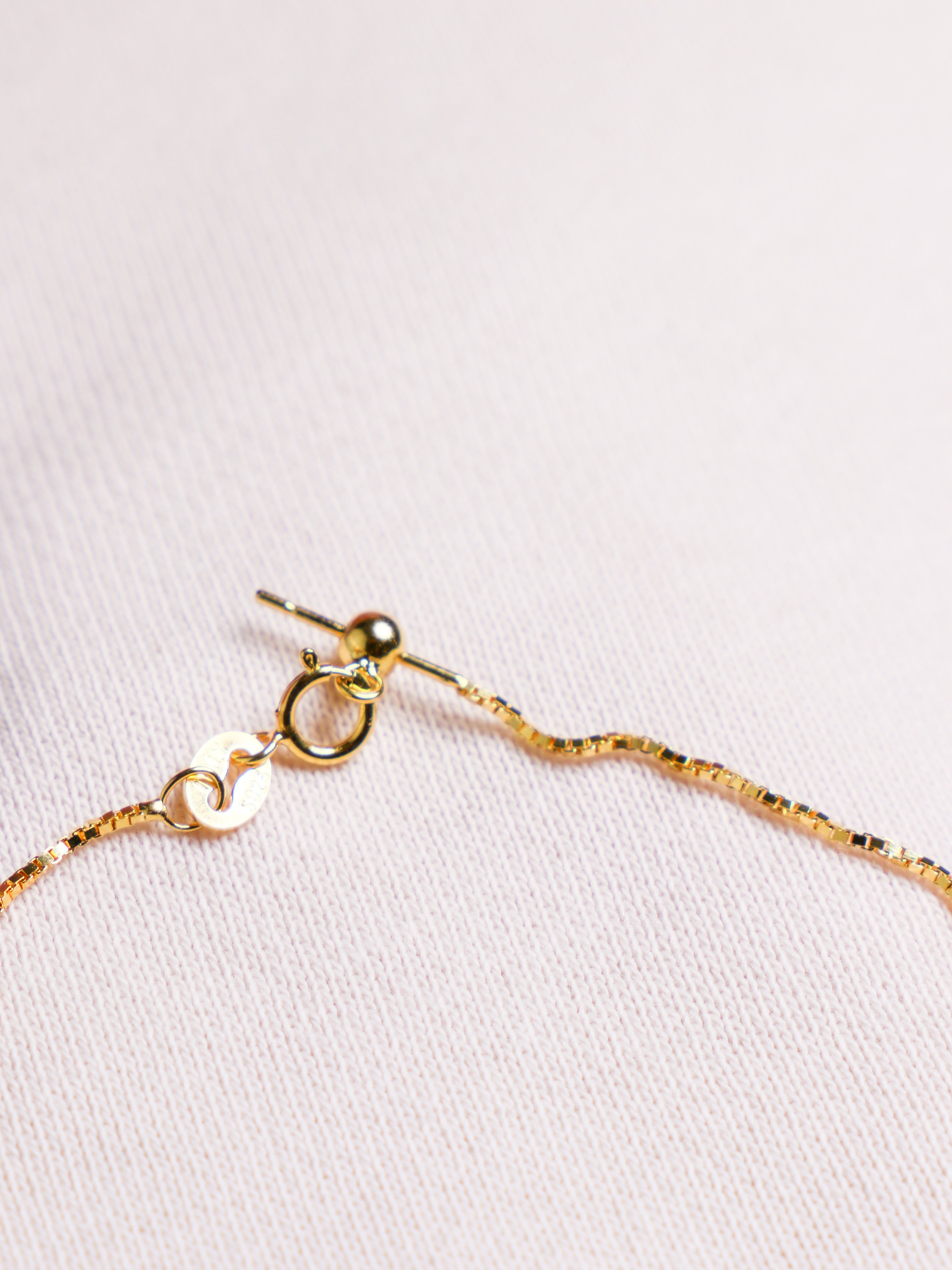 19 cm justerbar kedja - Förgyllt silver (925s)