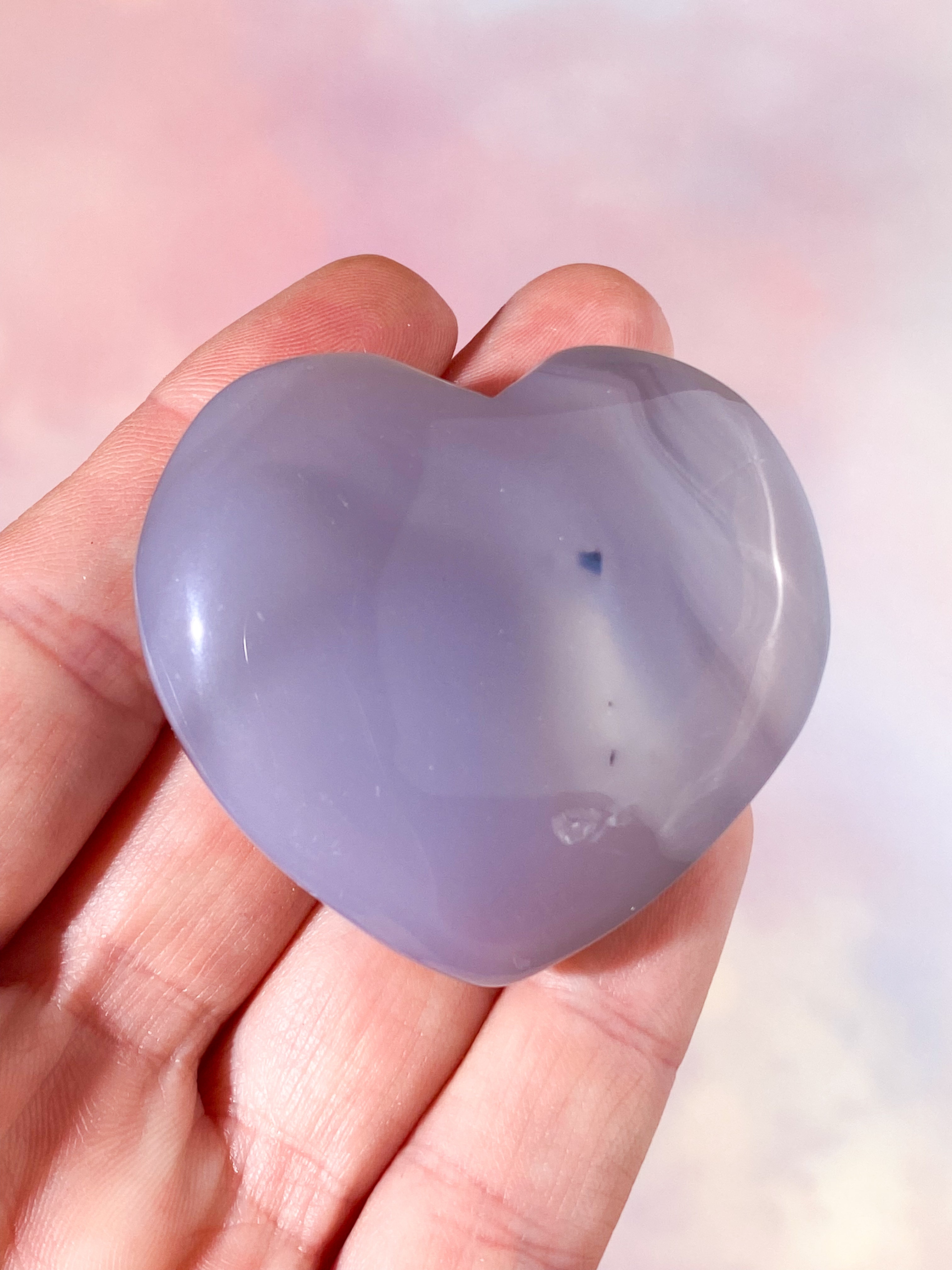 Druzy Agat Hjerte (Nr. 12)