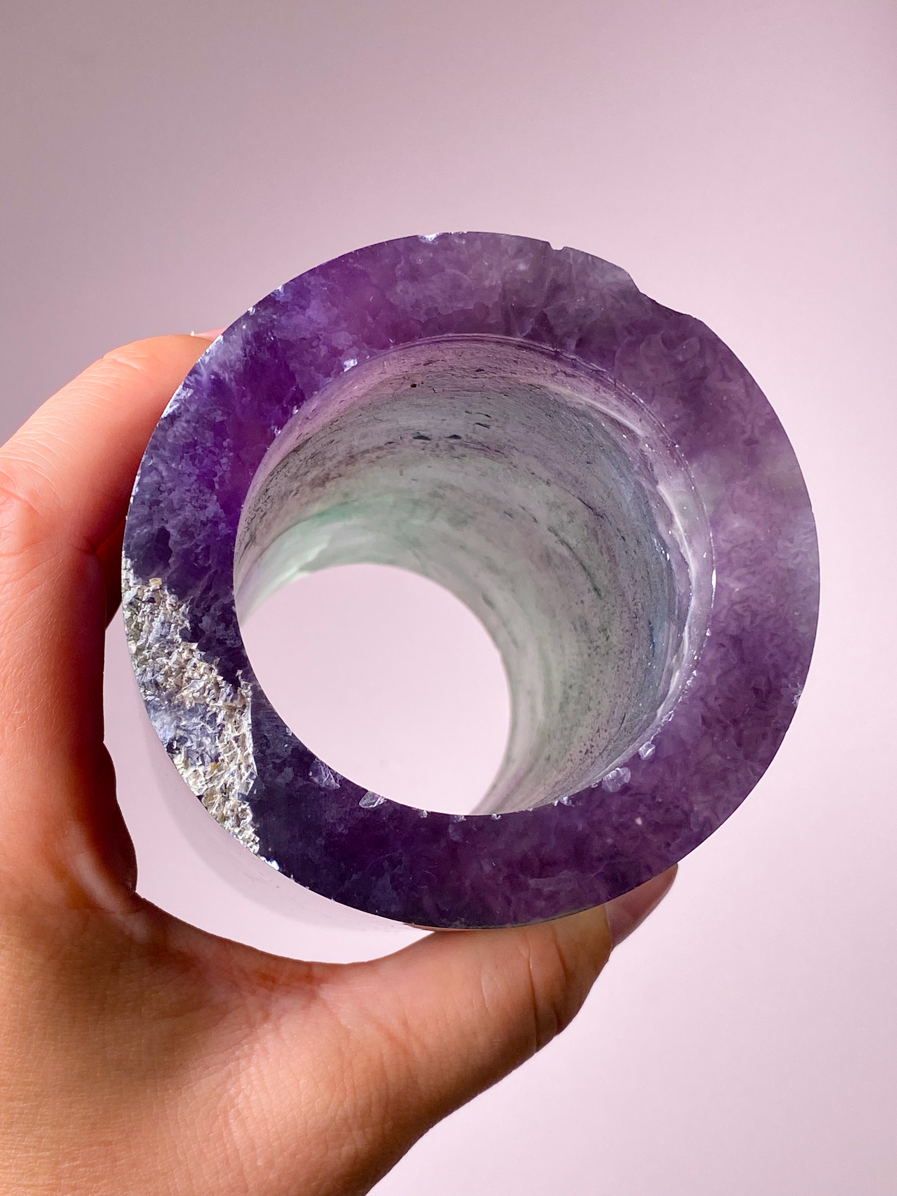 Regnbue Fluorit Cylinder (Nr. 2)