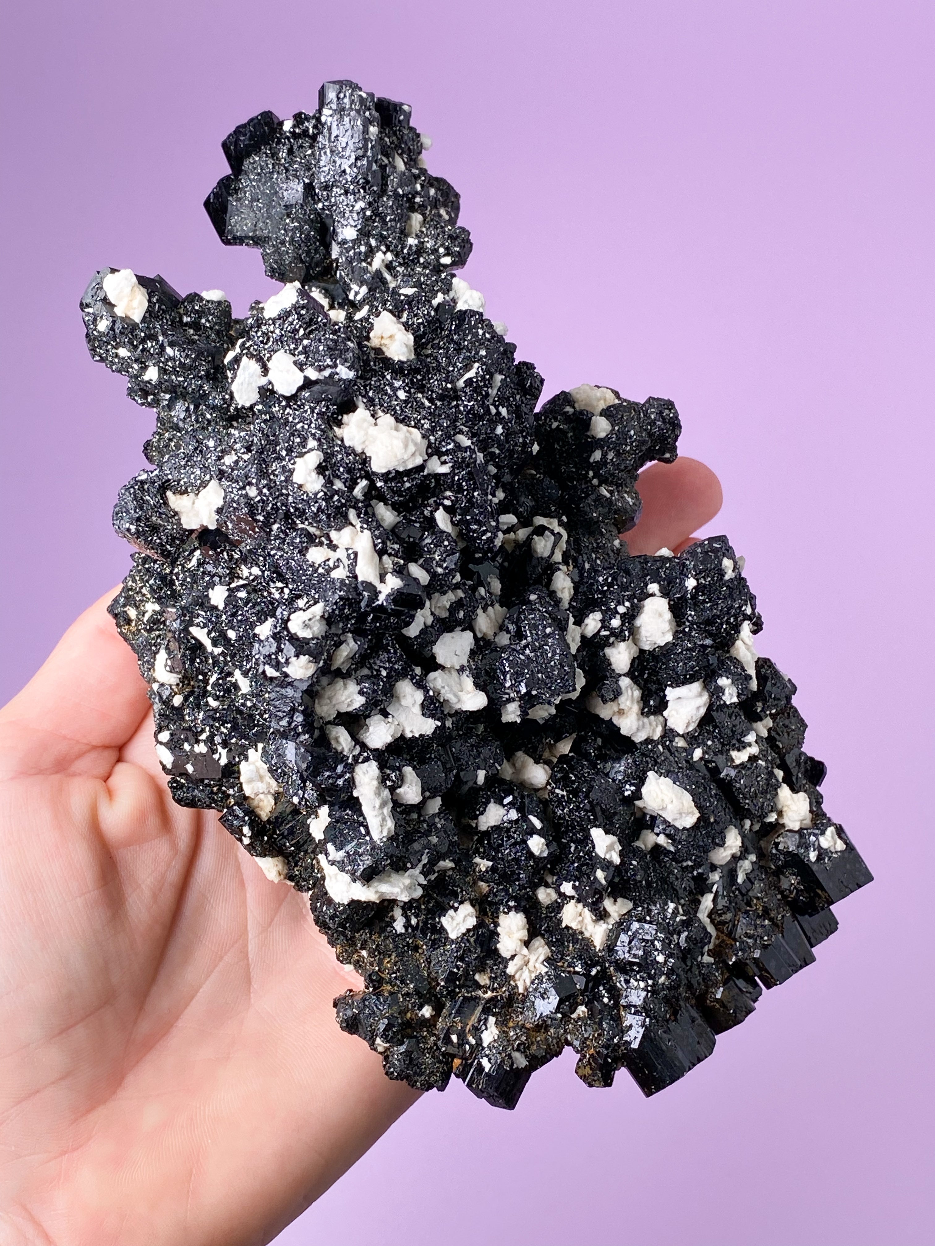 Svart turmalinkluster (nr 1)