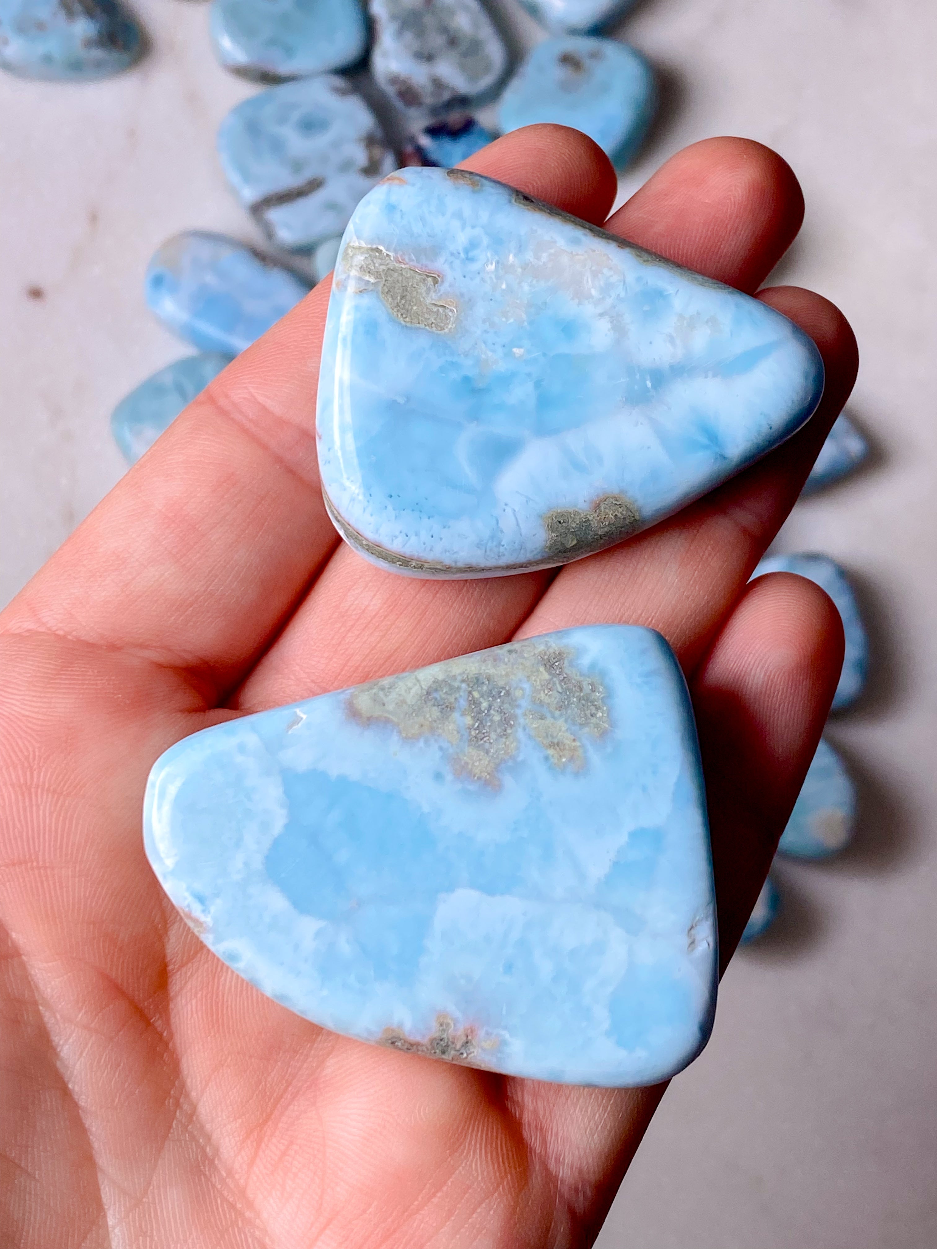 Larimar Polerad - A-Kvalitet