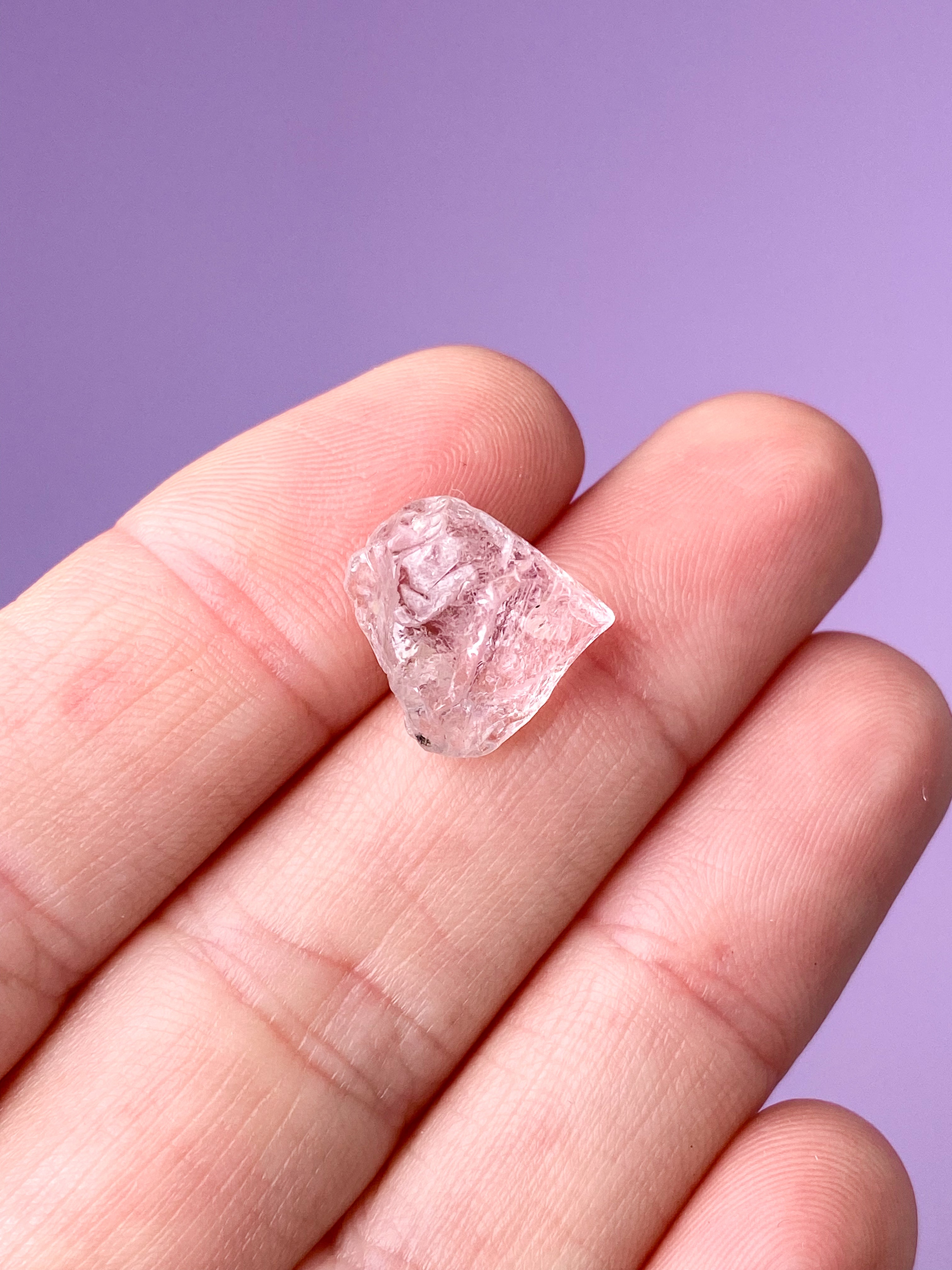 Rosa turmalin rå (nr 8) exklusiv kvalitet