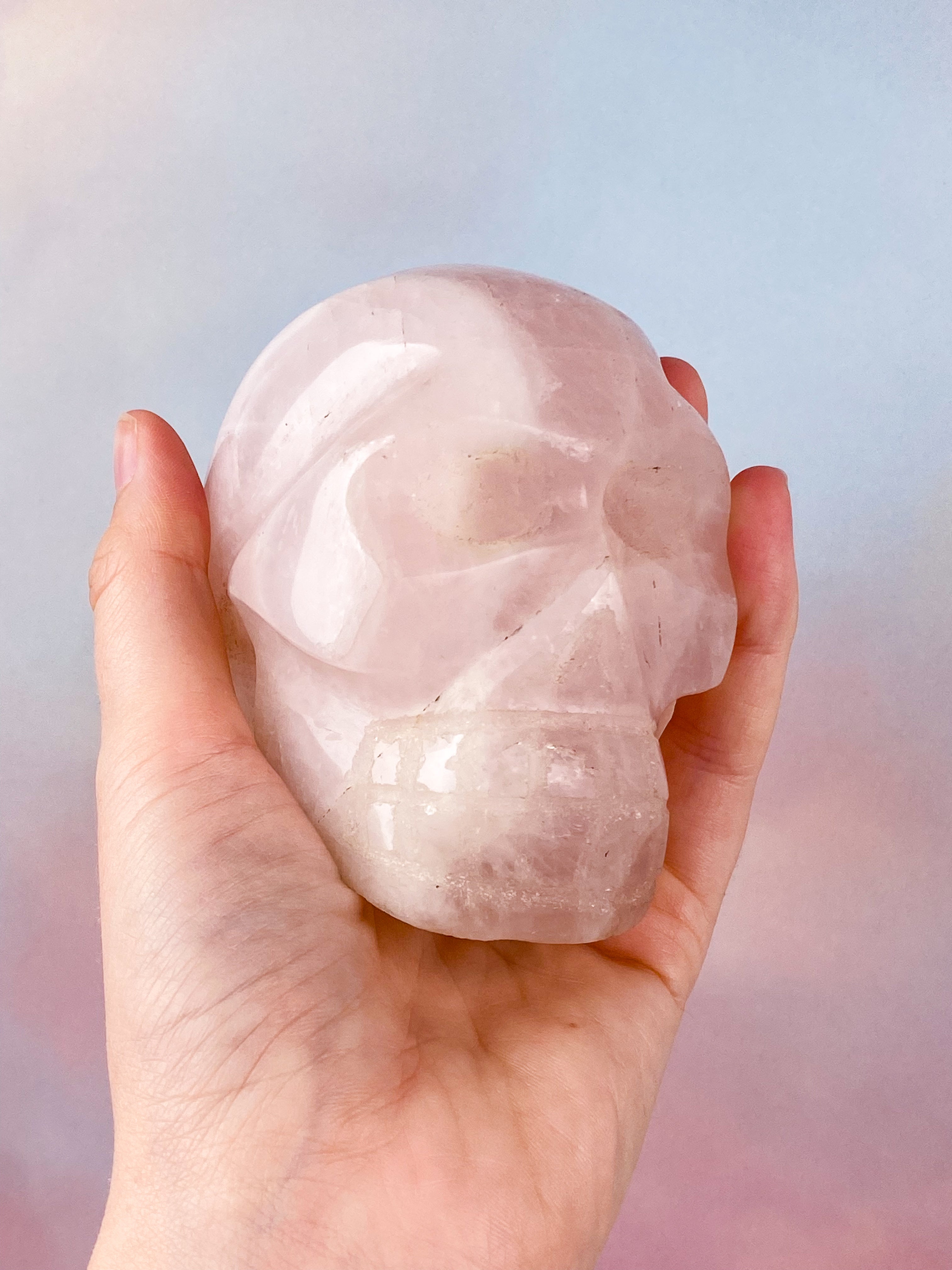 Rosenkvartsskalle (nr 2)
