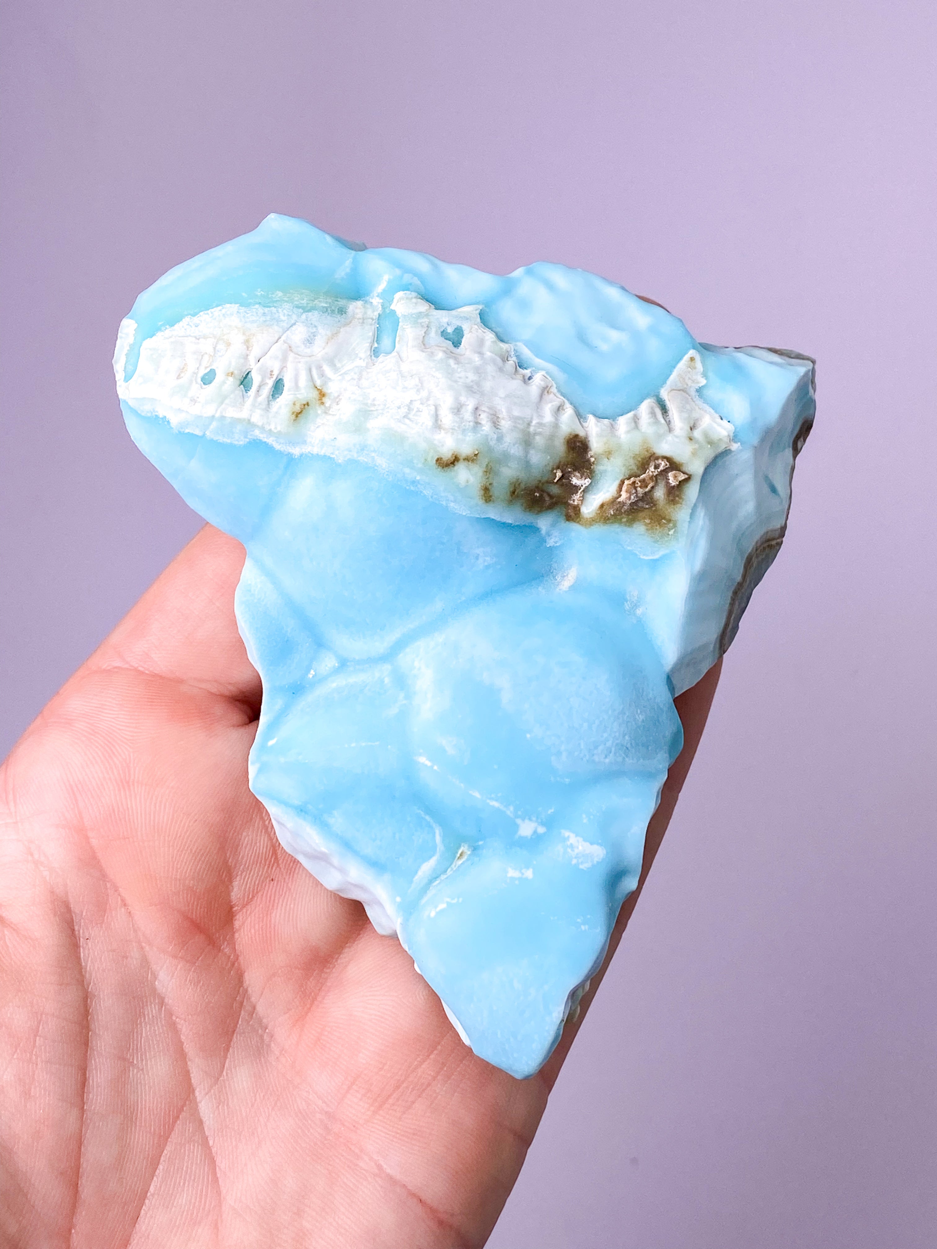 Blå aragonitkluster (nr 18)