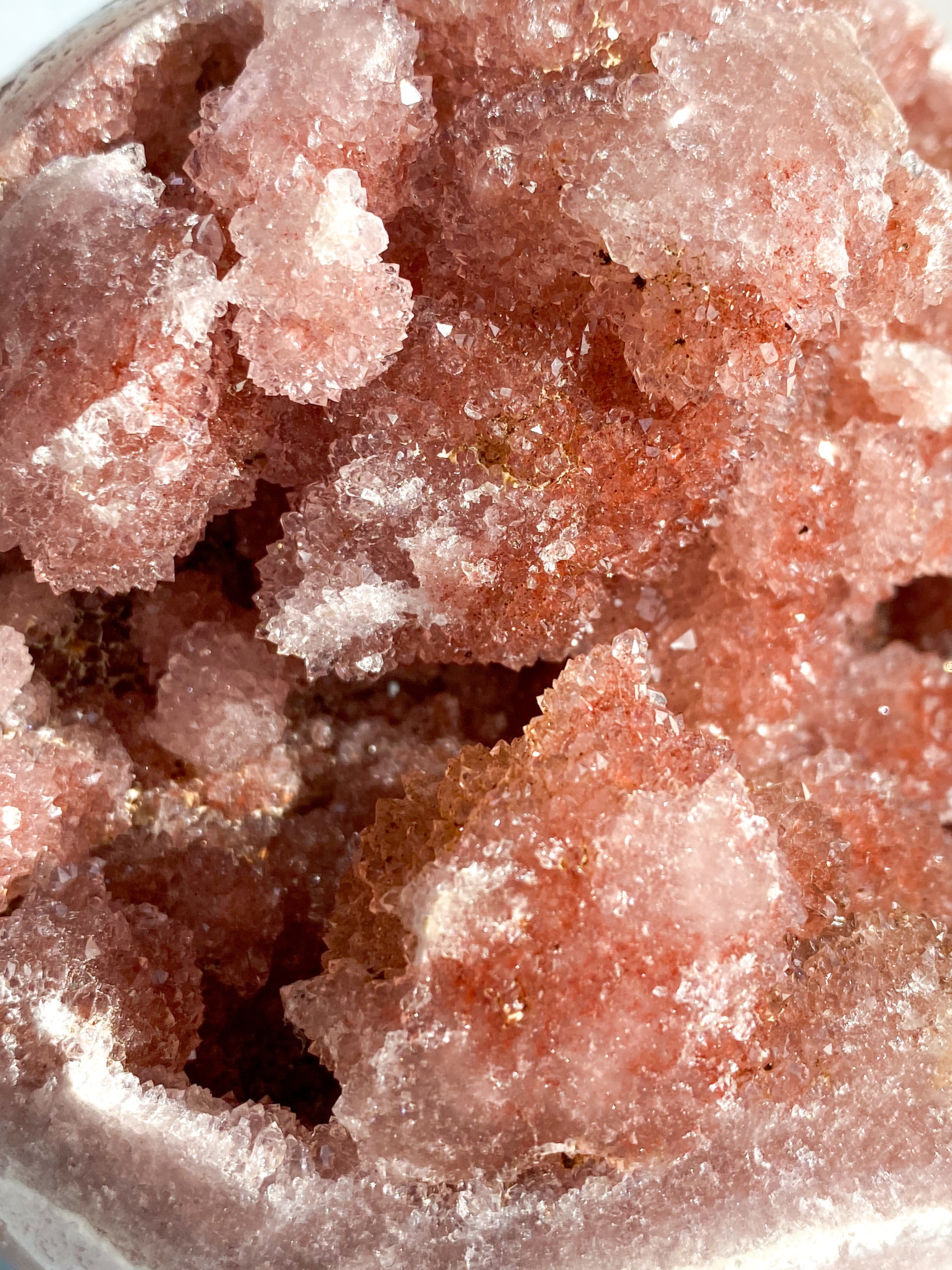 Druzy Pink Ametyst Kugle (Nr. 1) - Eksklusiv kvalitet