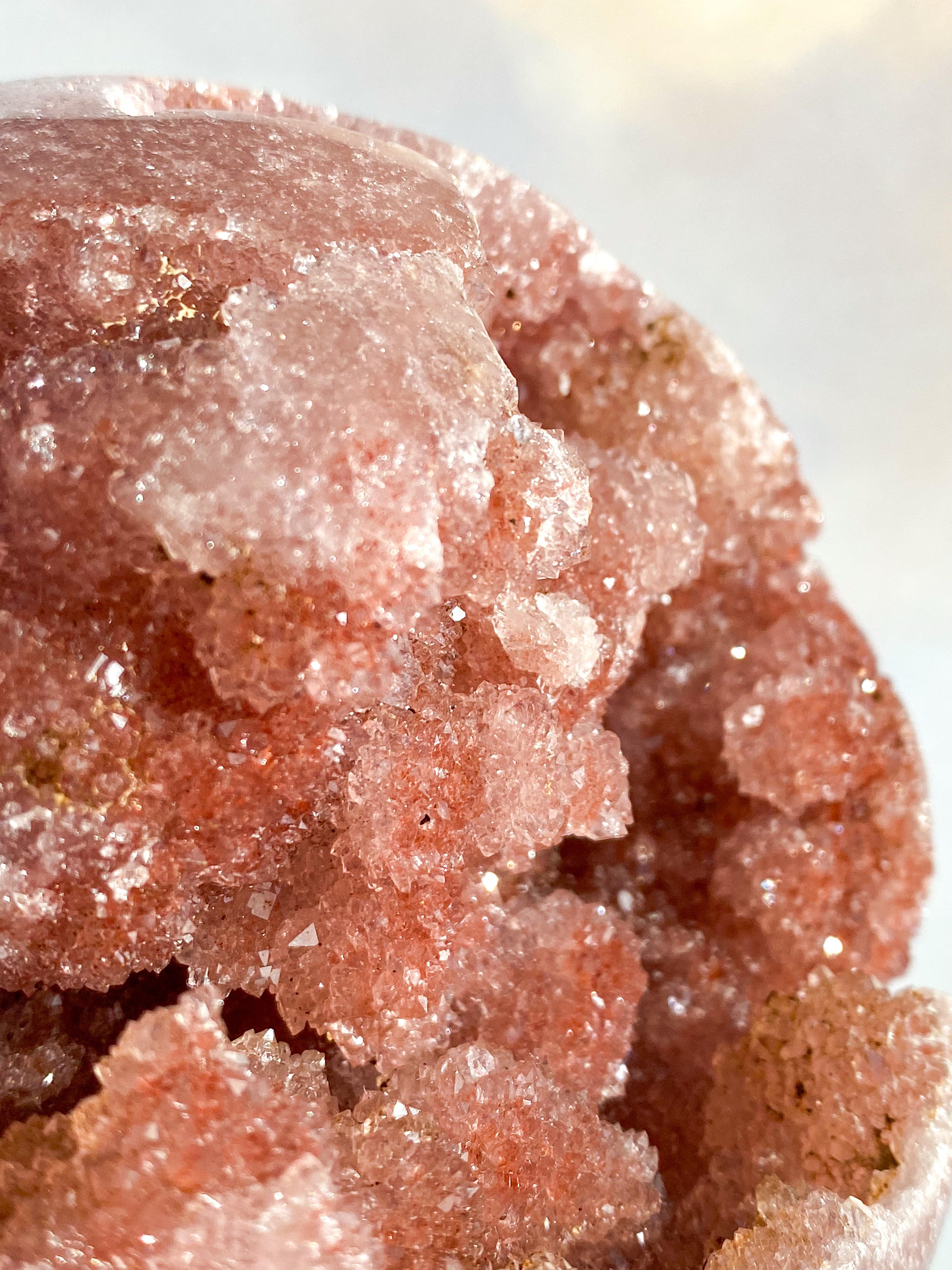 Druzy Pink Ametyst Kugle (Nr. 1) - Eksklusiv kvalitet