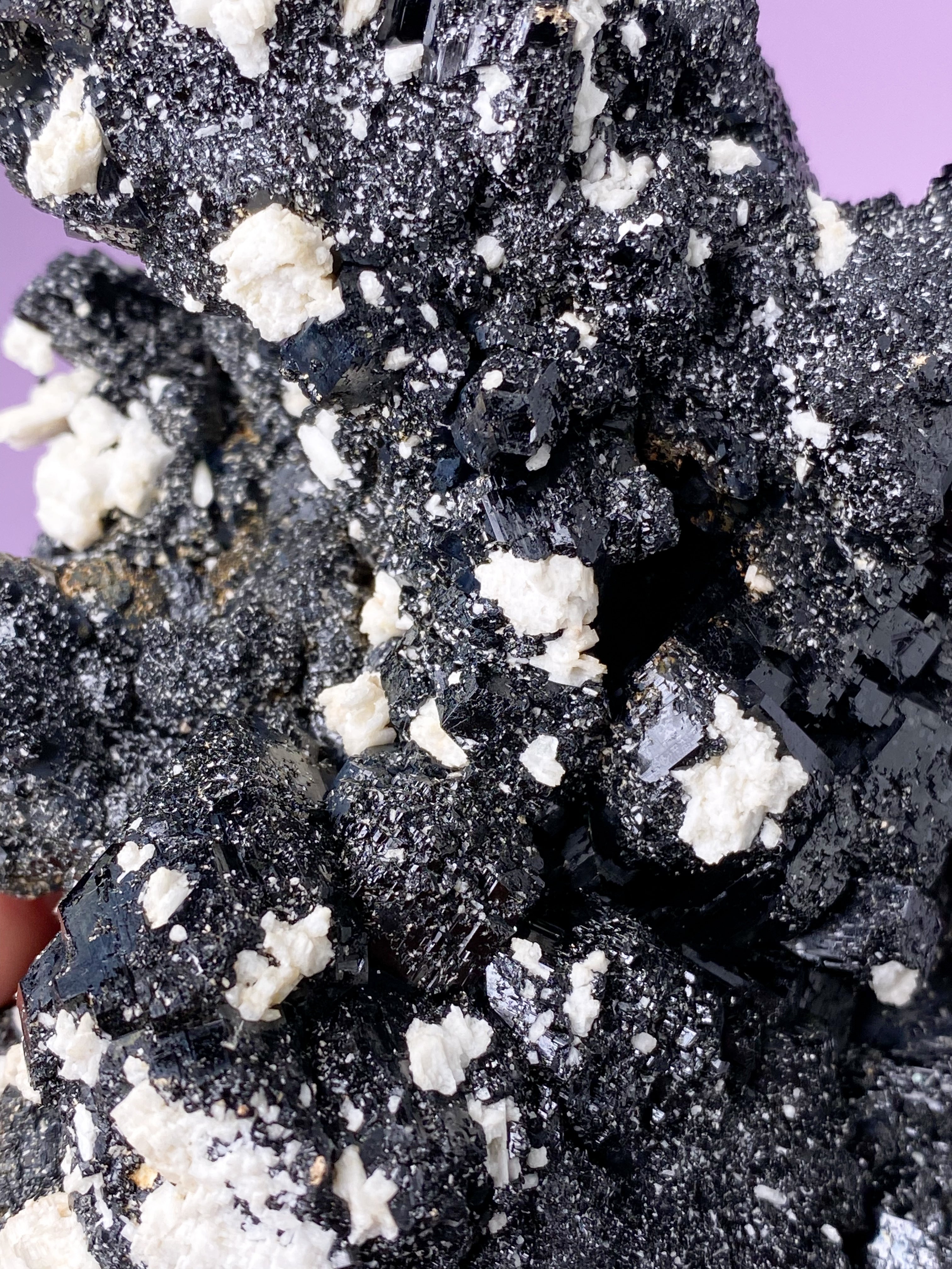 Svart turmalinkluster (nr 1)