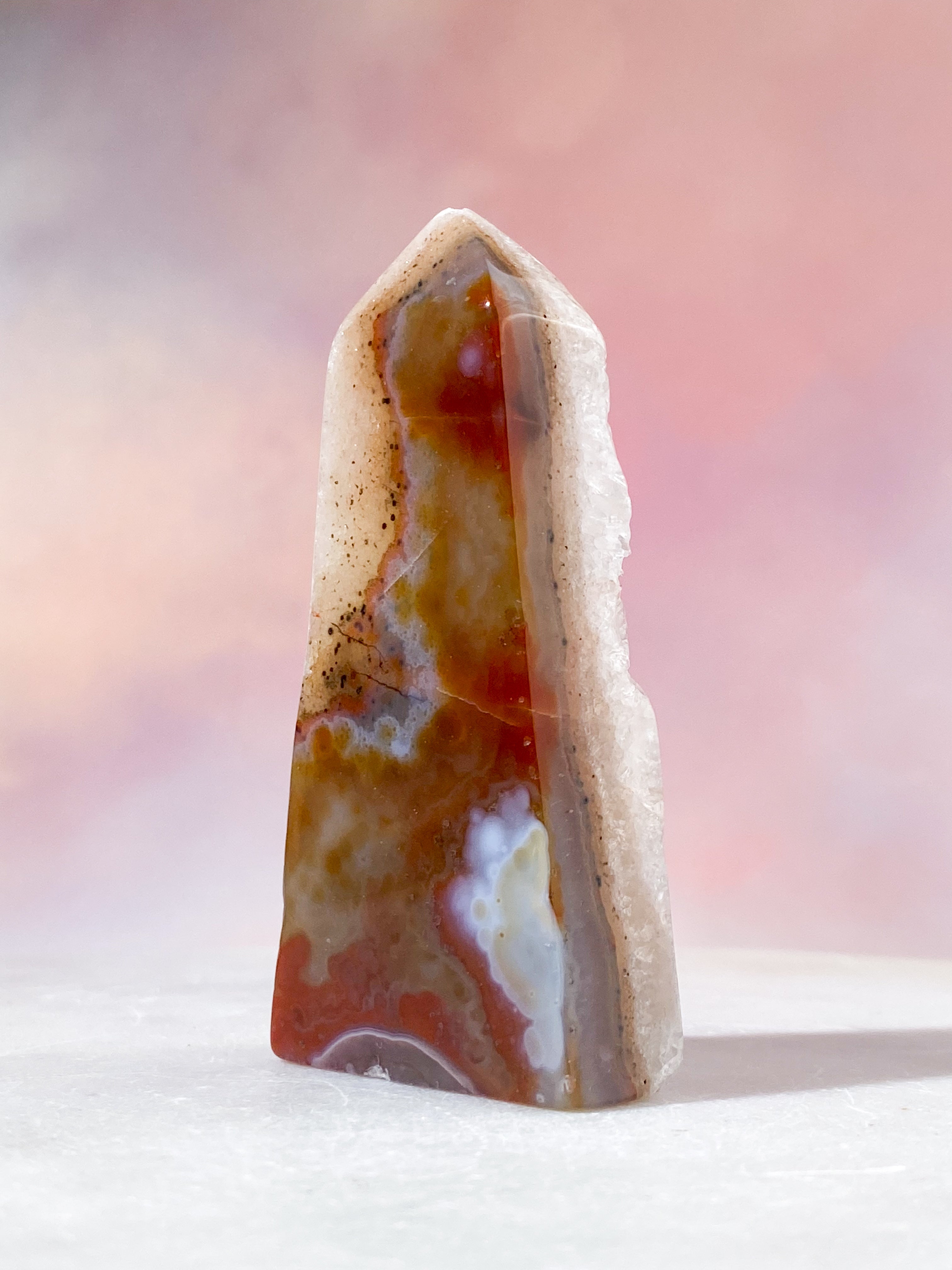 Druzy Agat Polerat Torn (Nr. 9)