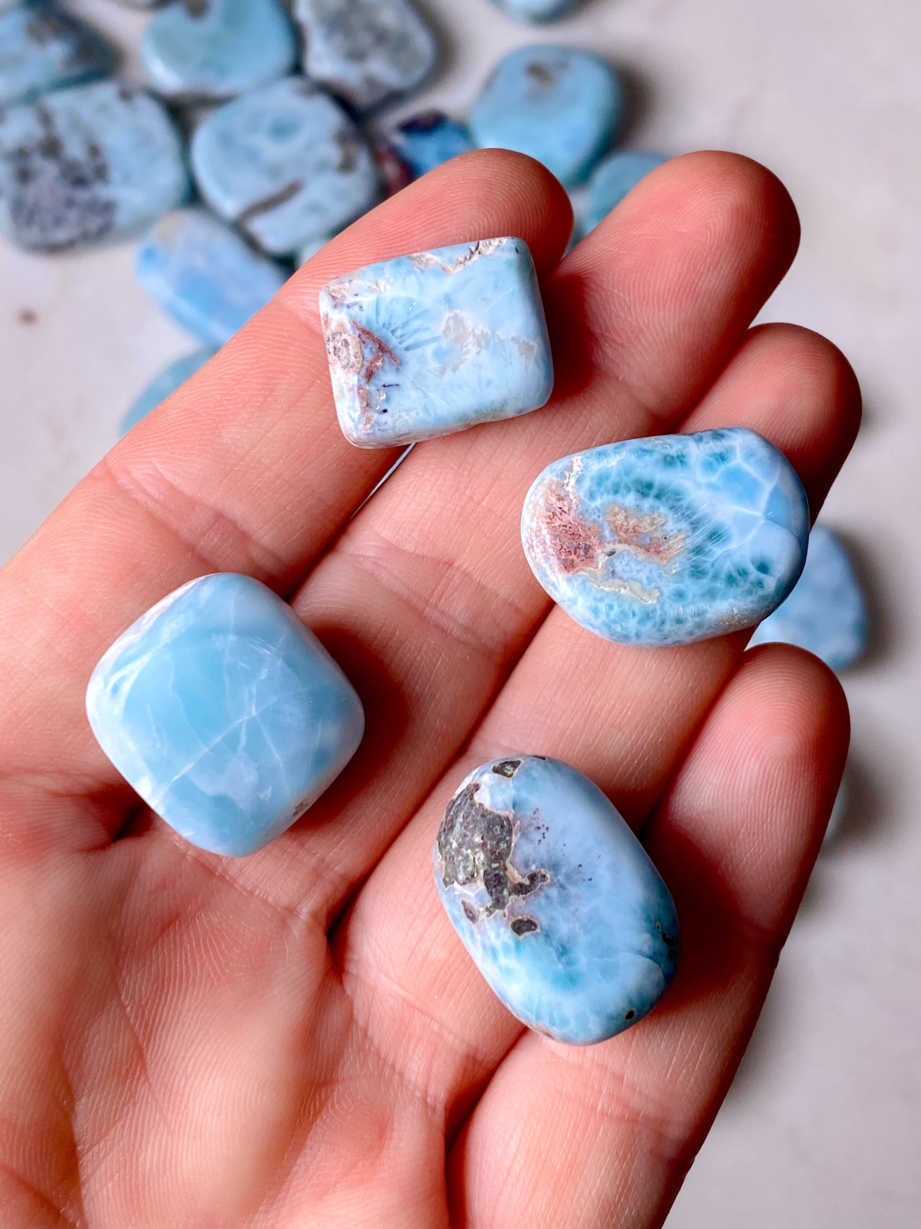 Larimar Polerad - A-Kvalitet