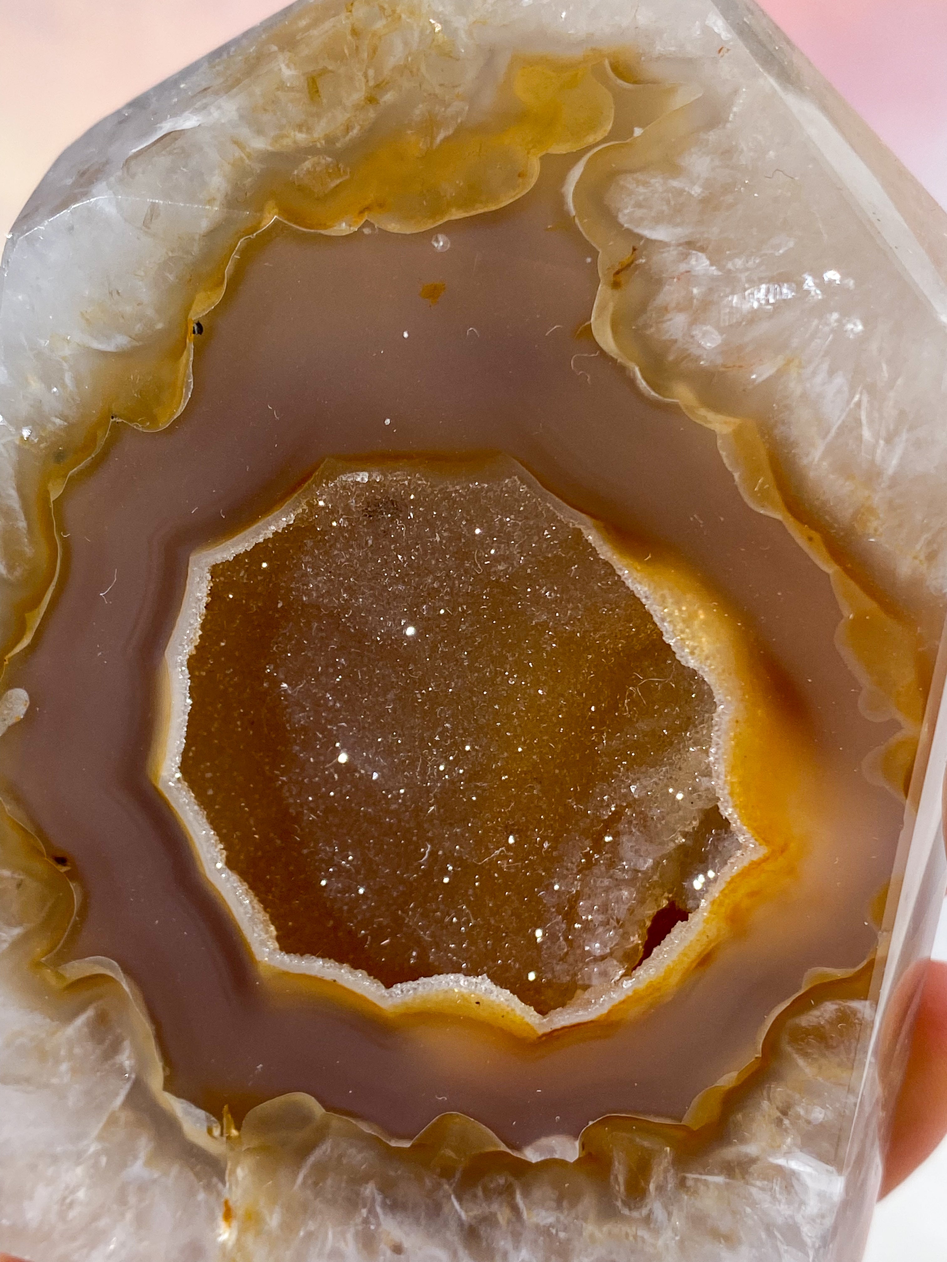 Druzy Agat Tårn (Nr. 30)