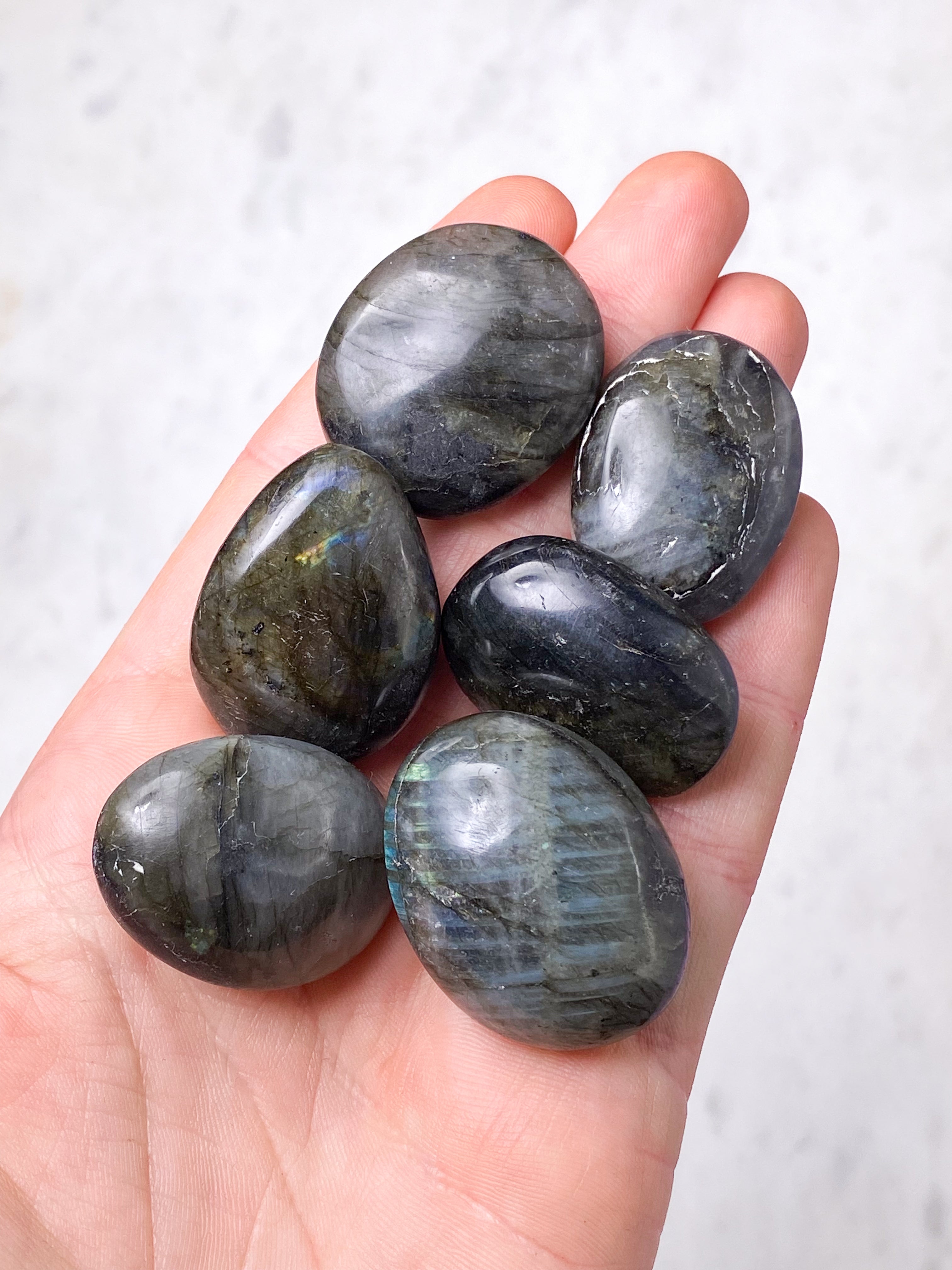 Labradorit Amulet Pocket Stone