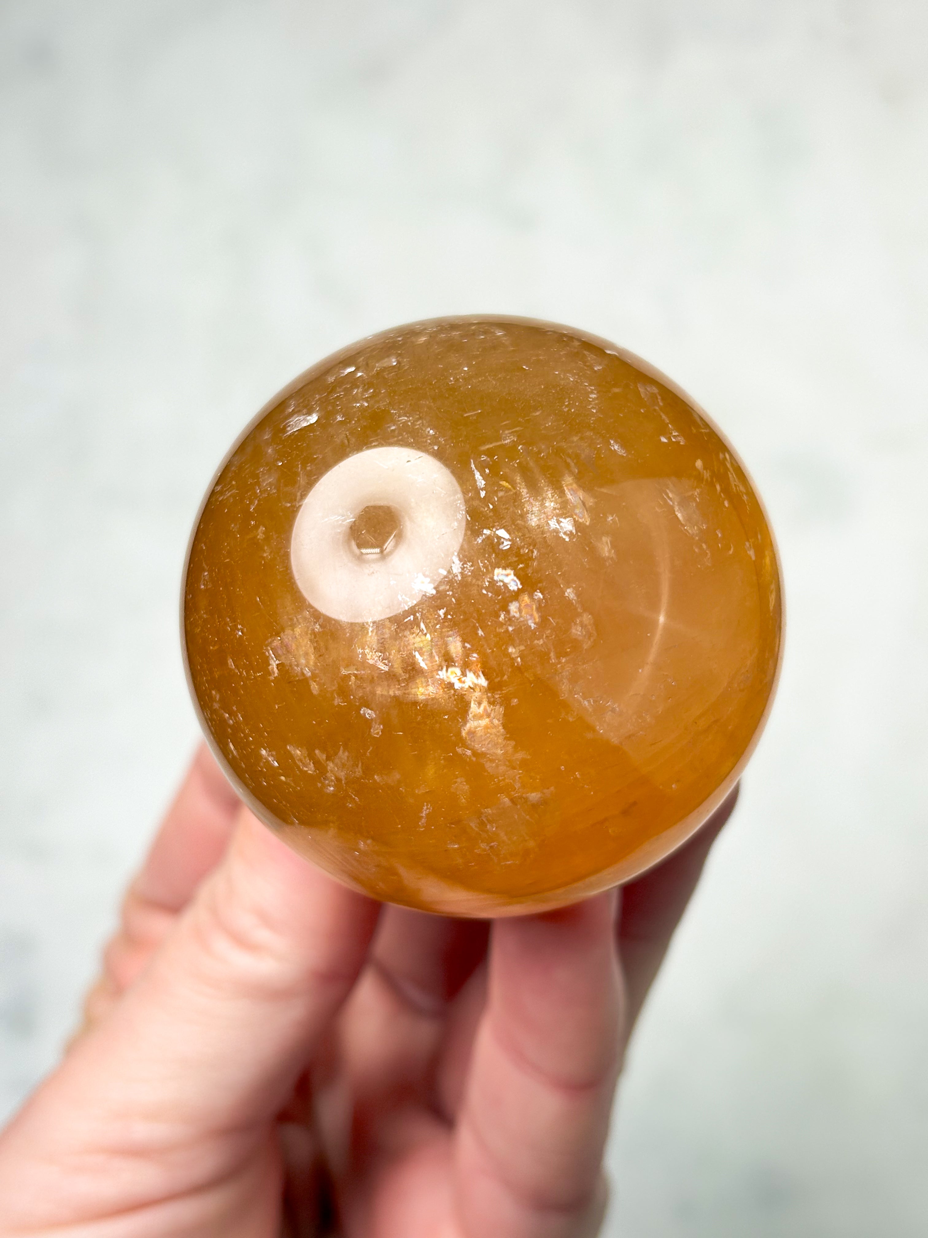 Optisk honungskalkcitkula (nr 2)