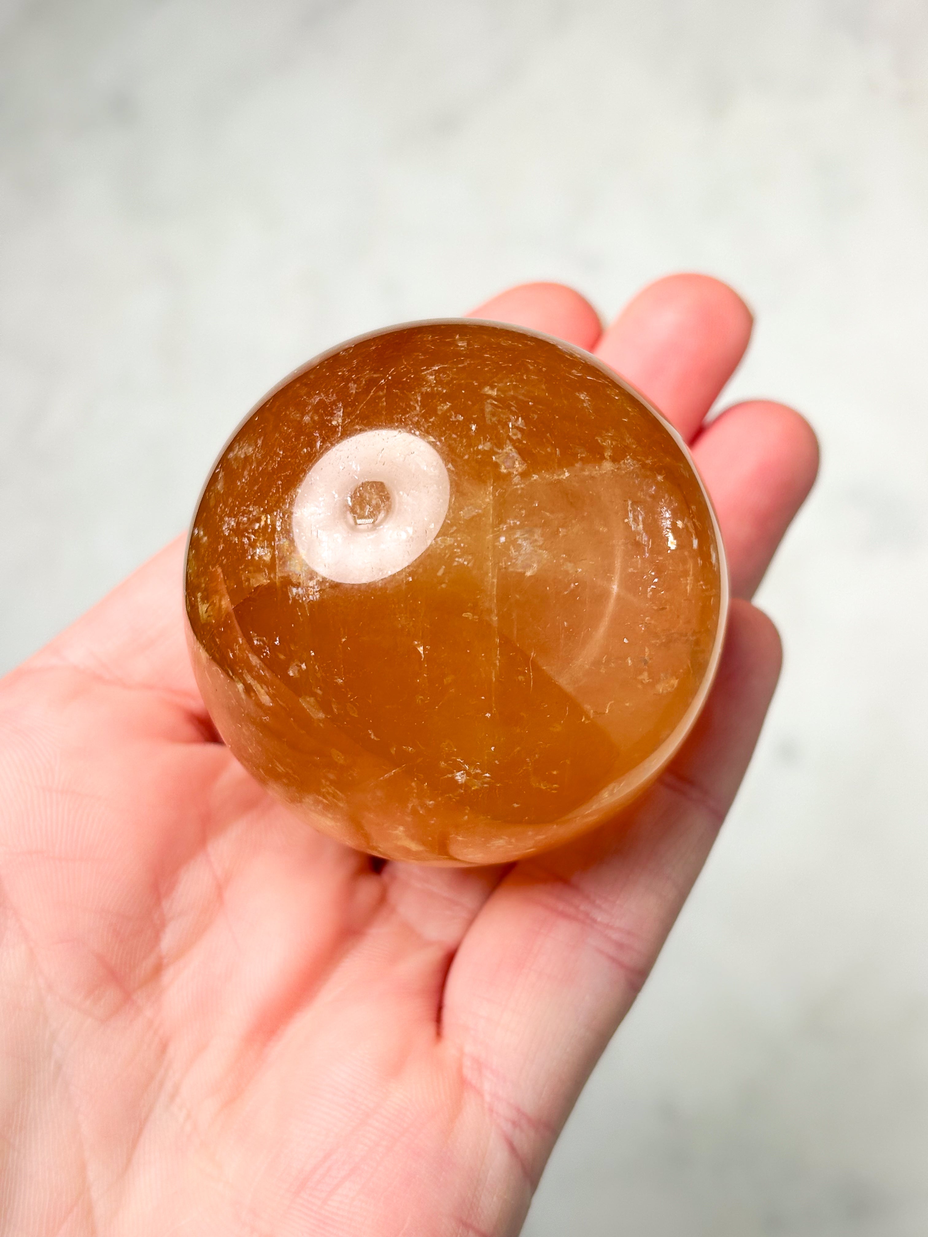 Optisk honungskalkcitkula (nr 2)