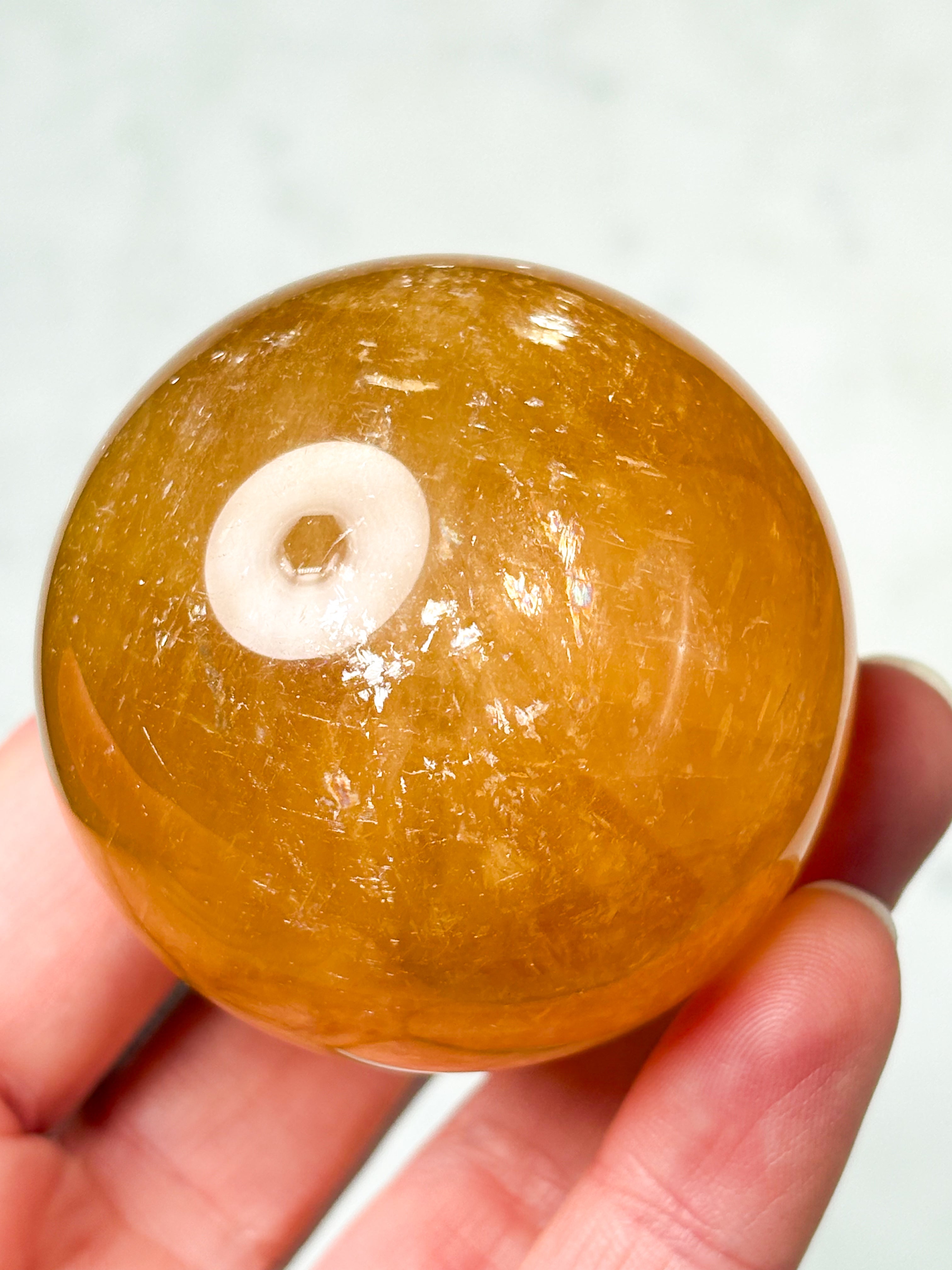 Optisk honungskalkcitkula (nr 2)