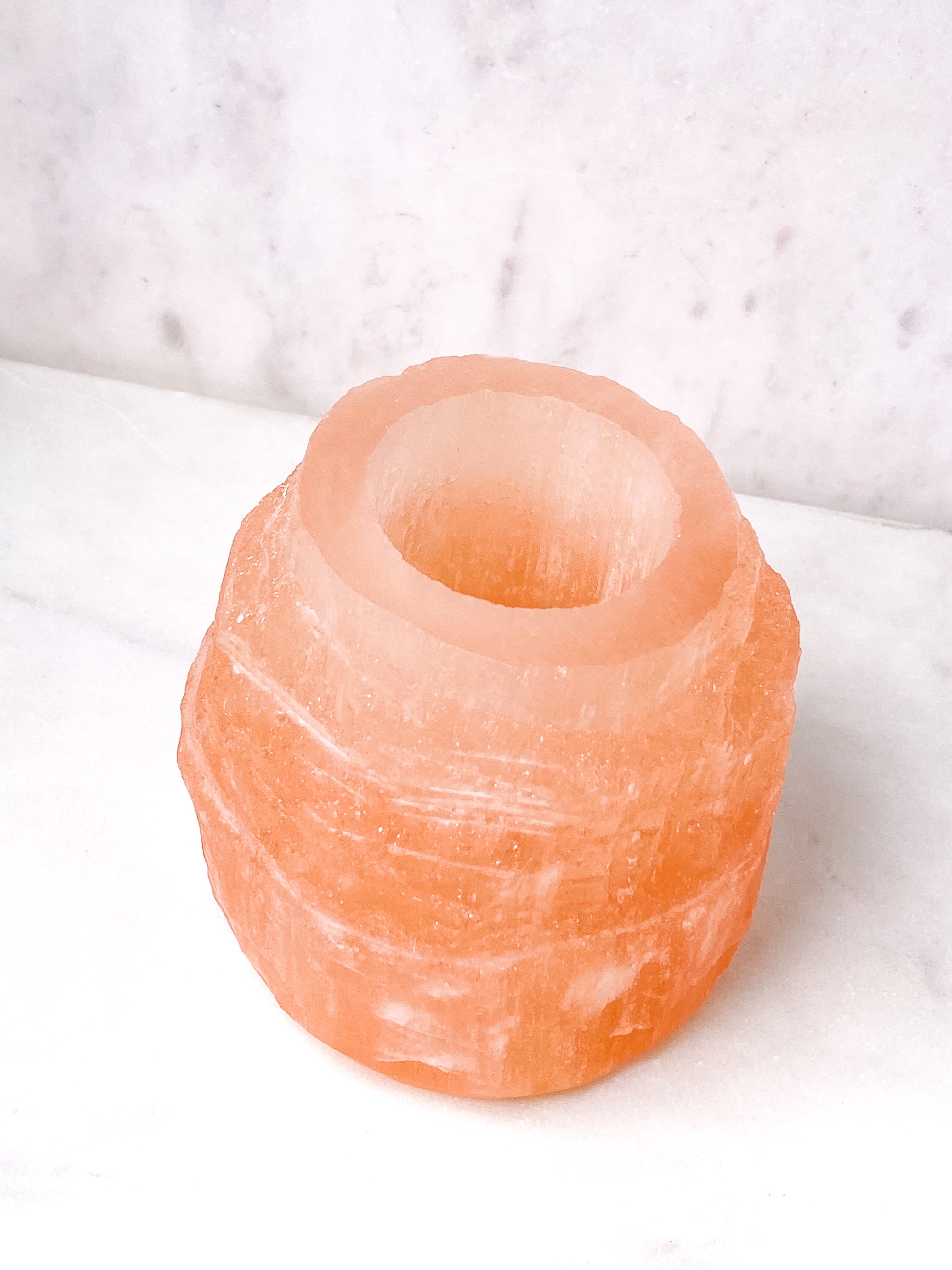 SELENITE RAW FIREFACE HOLDER