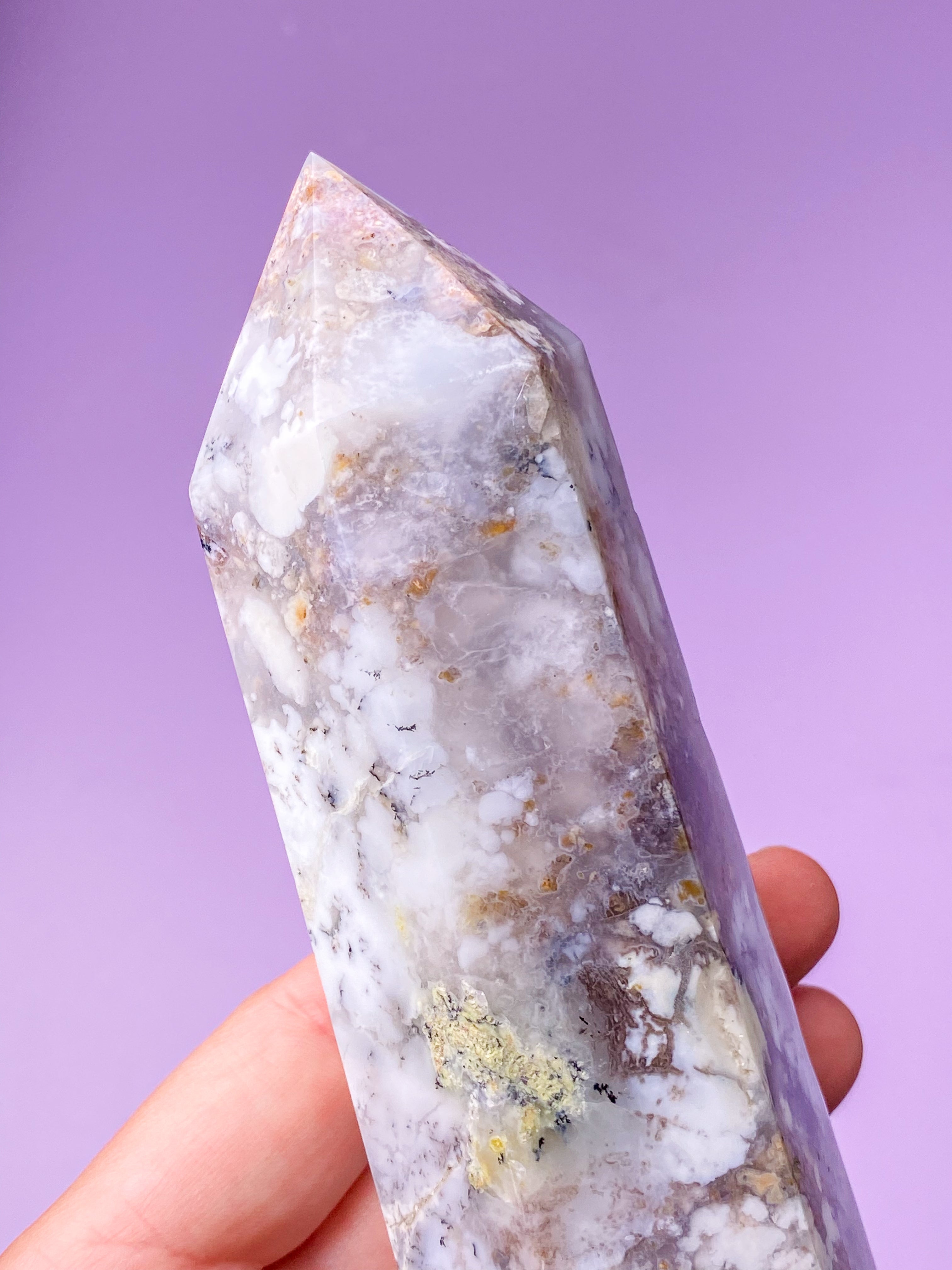 Kæmpe Dendrit Opal Tårn (Nr. 3)