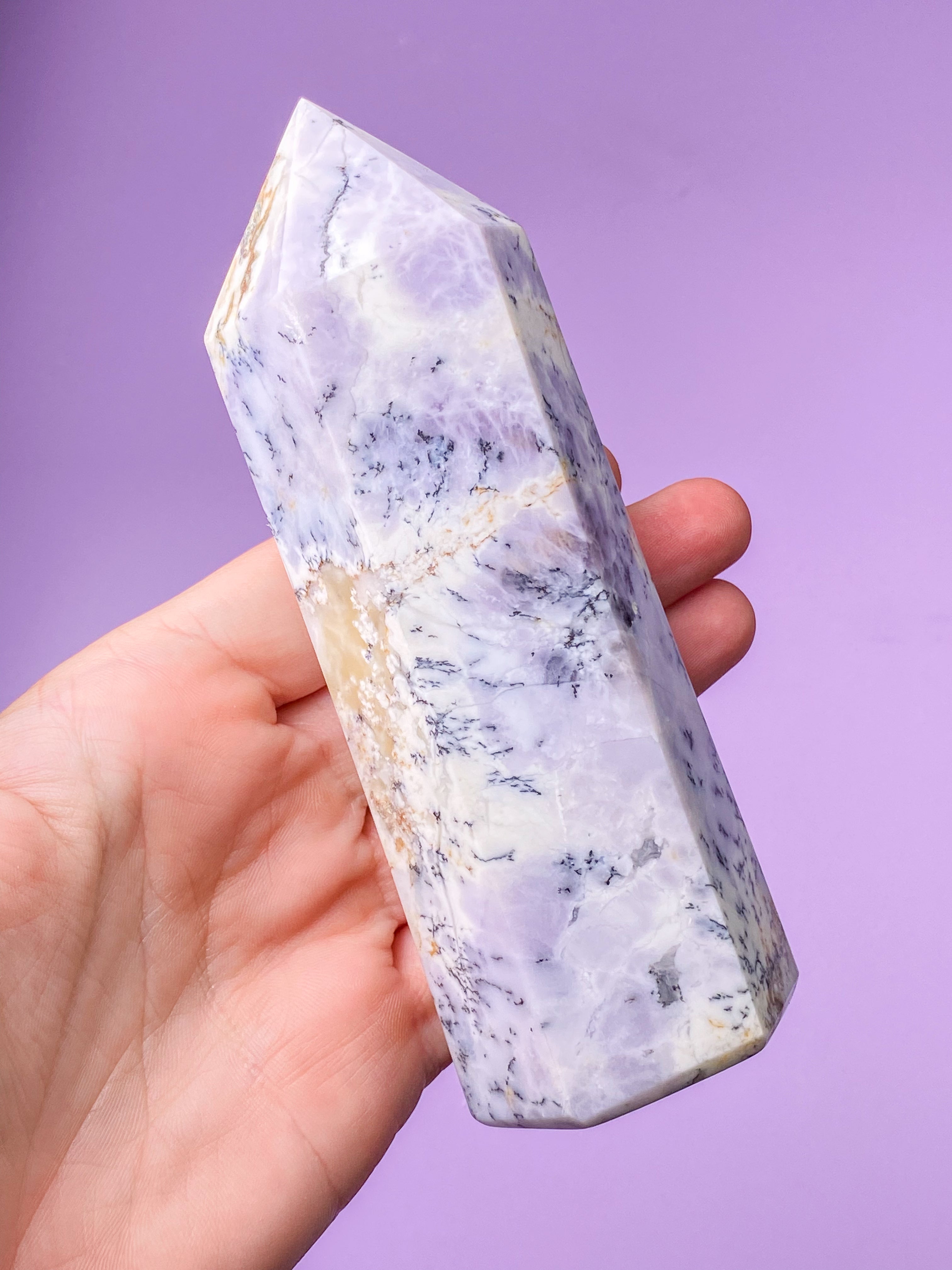 Kæmpe Dendrit Opal Tårn (Nr. 4)