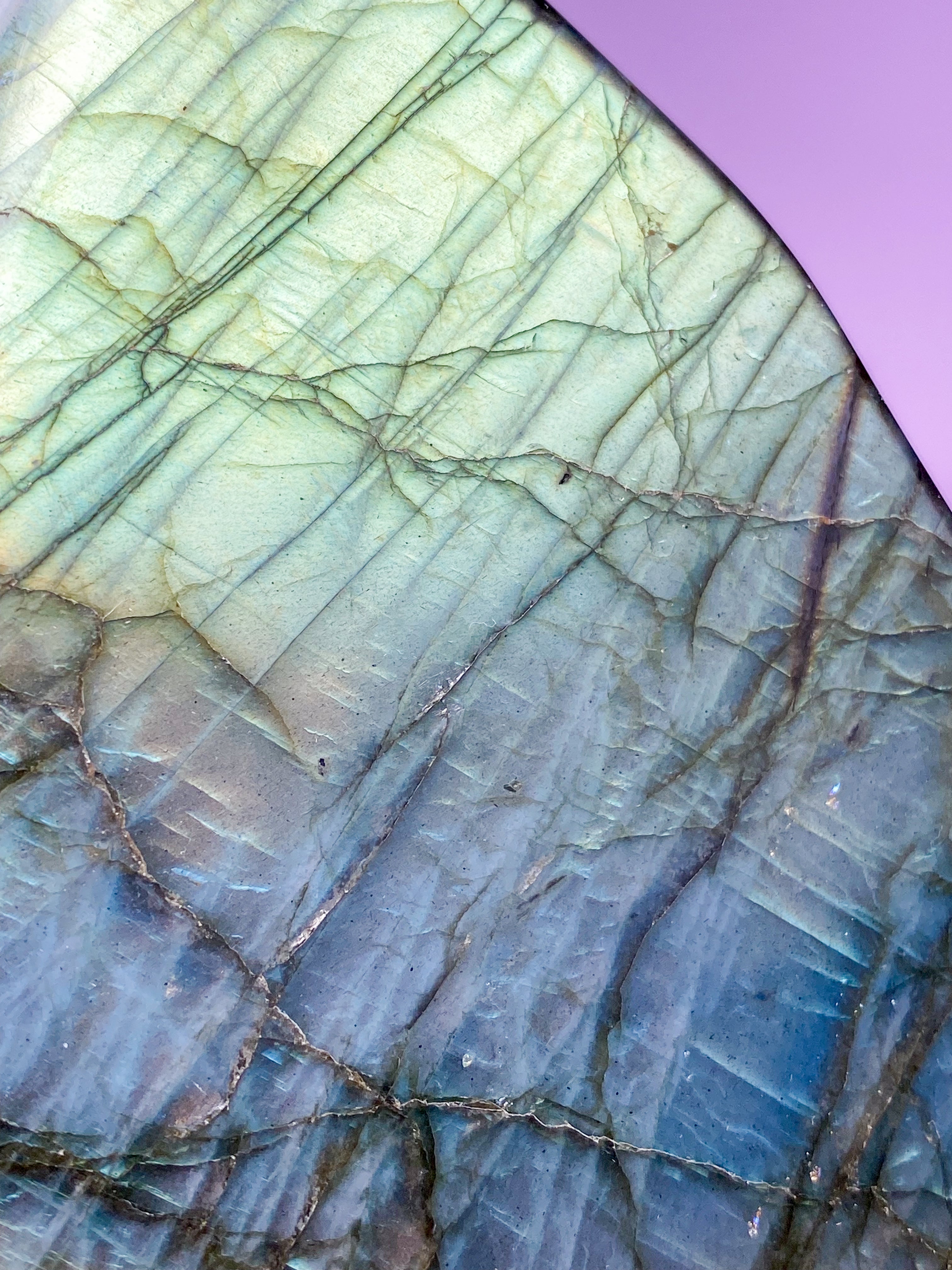 Guld labradorite hjärta