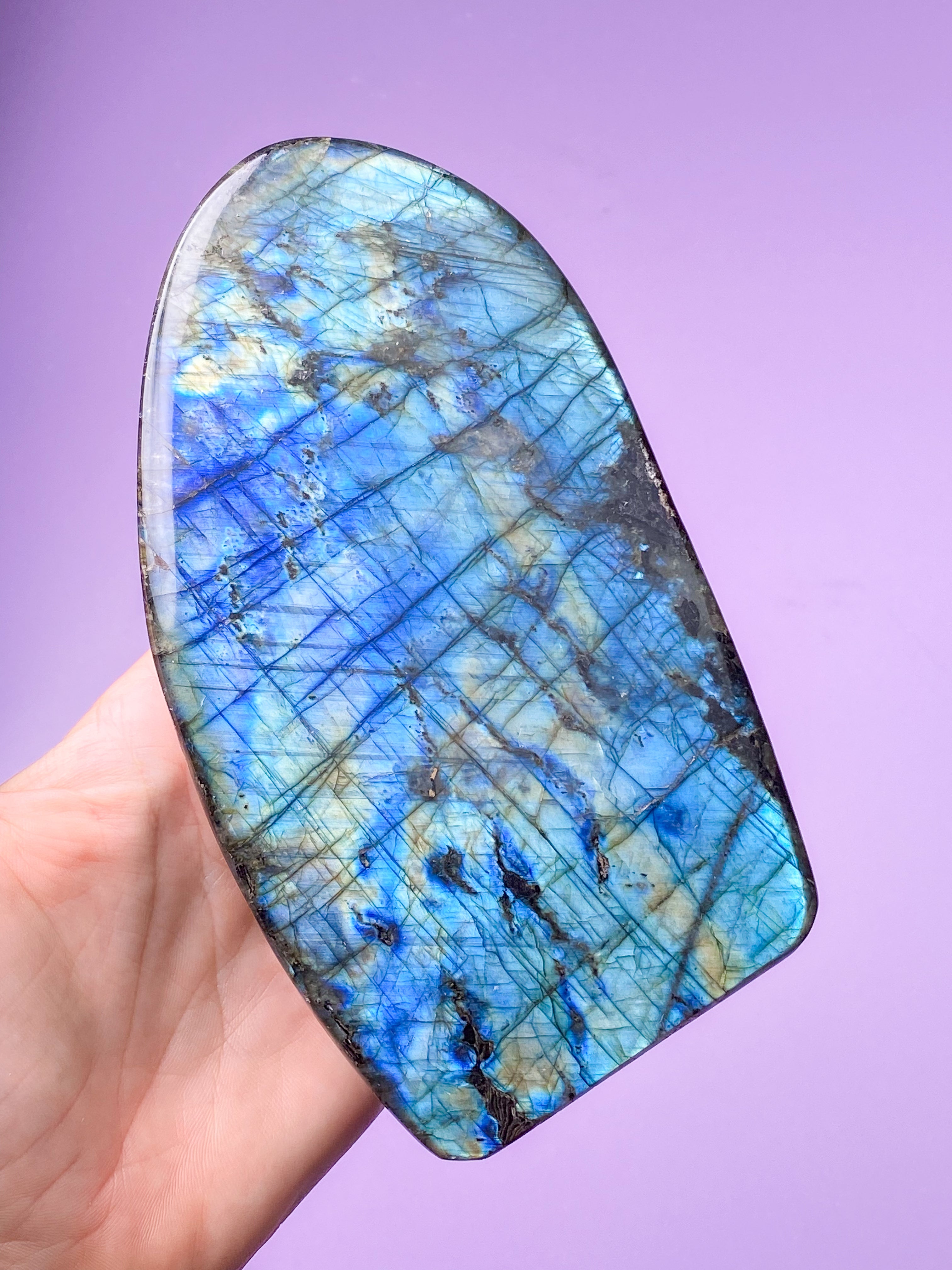 Guld labradorite hjärta
