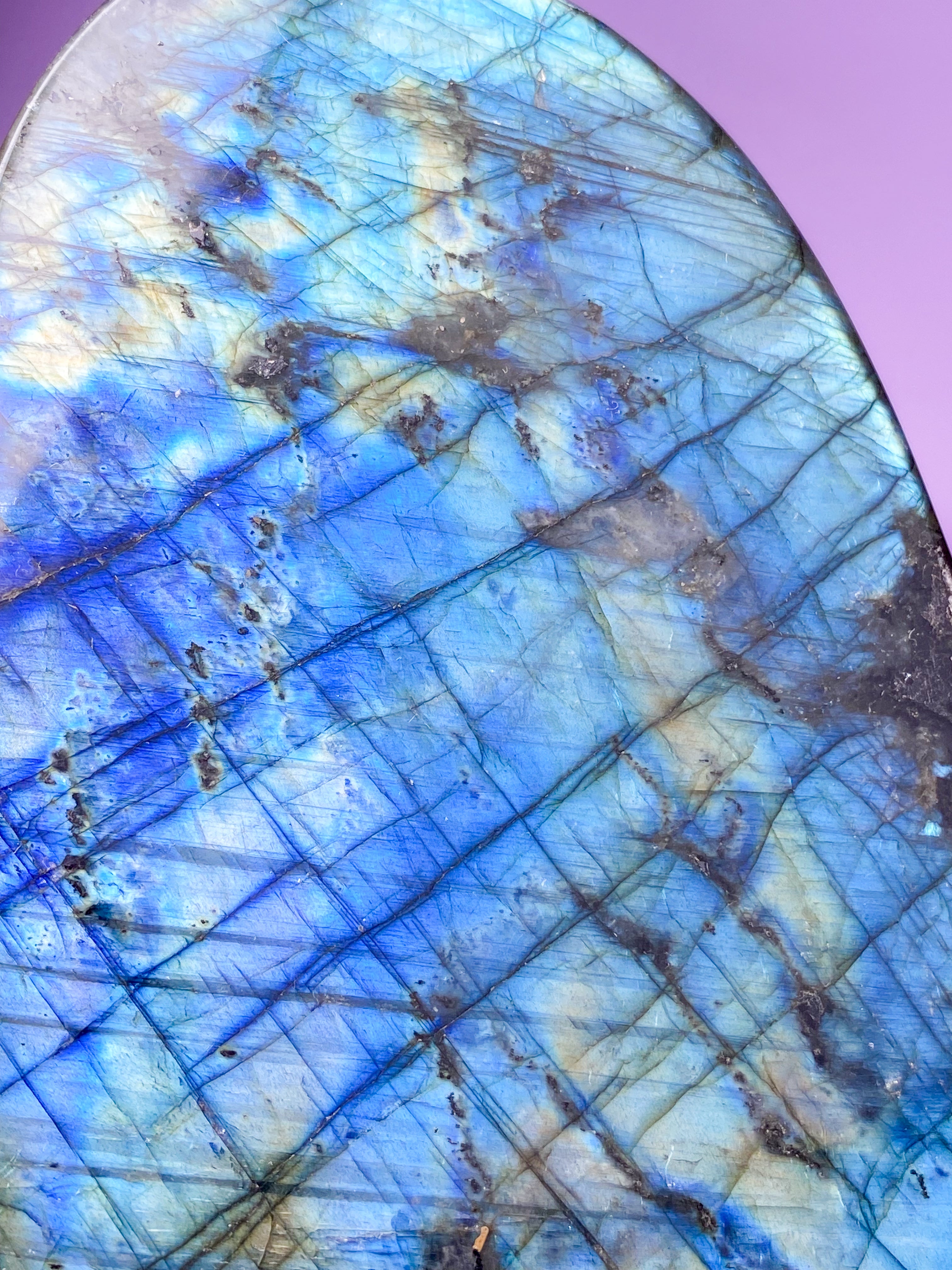 Guld labradorite hjärta