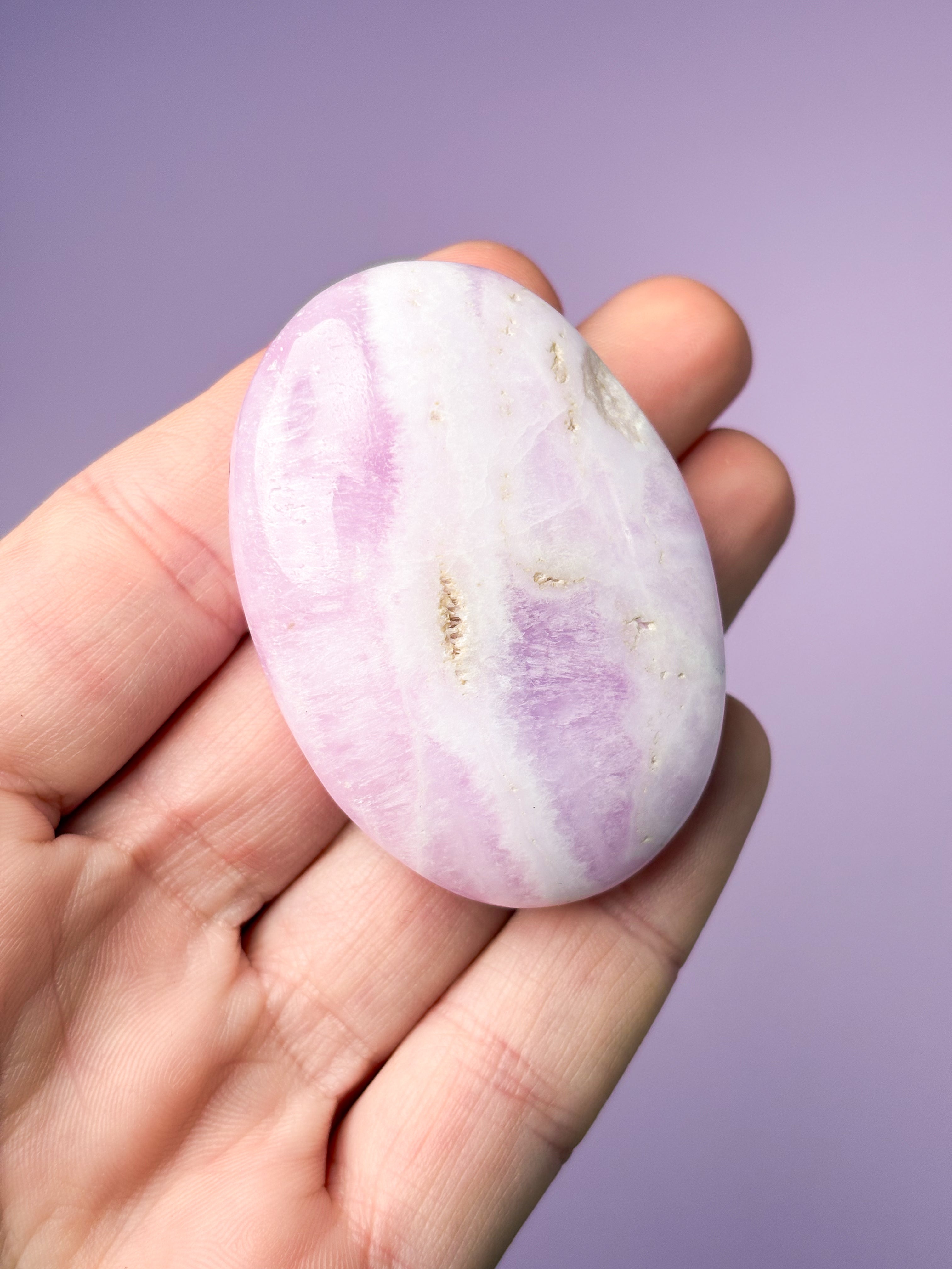 Rosa aragonitpalmsten (nr 4)