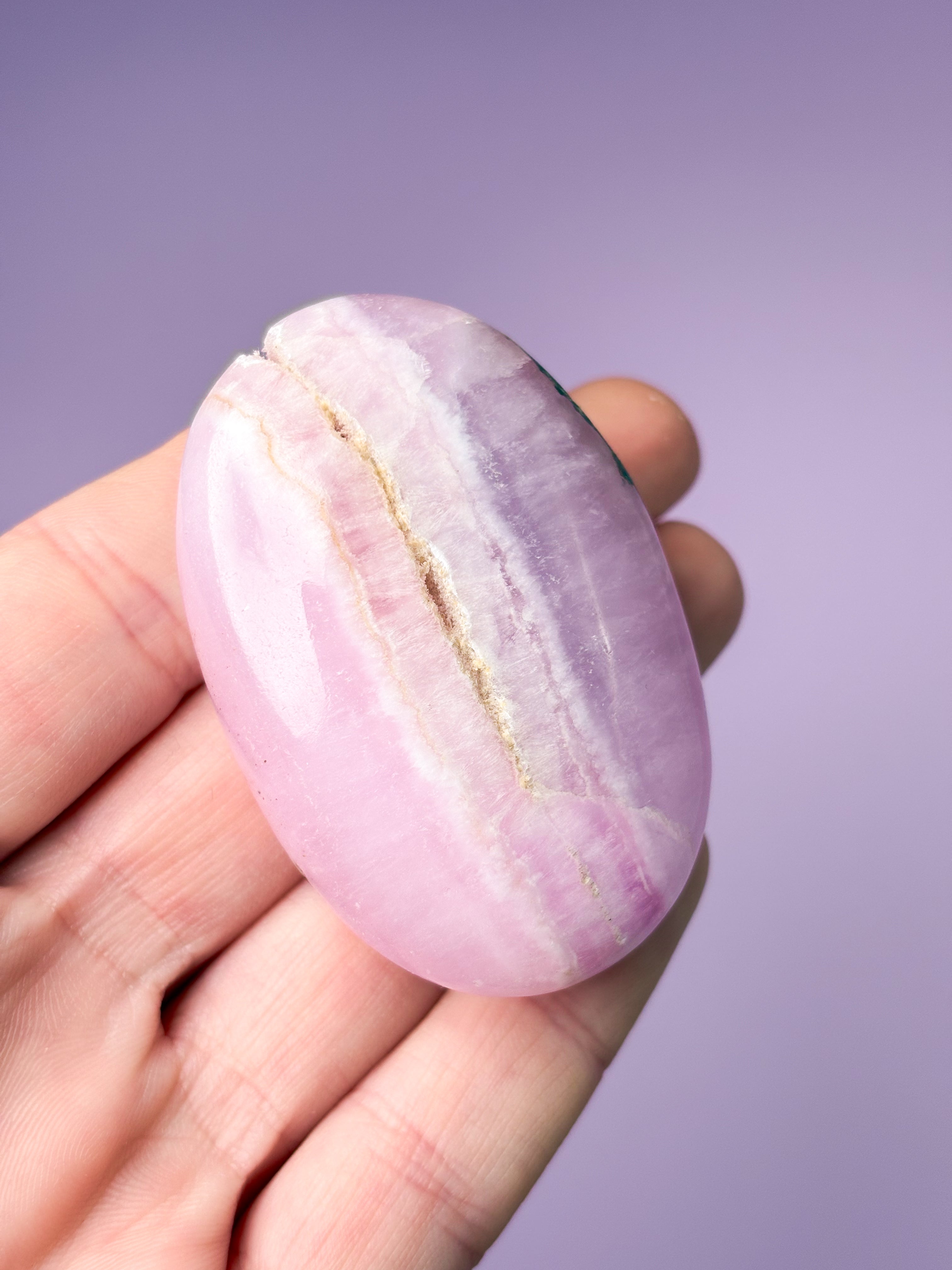 Rosa aragonitpalmsten (nr 7)