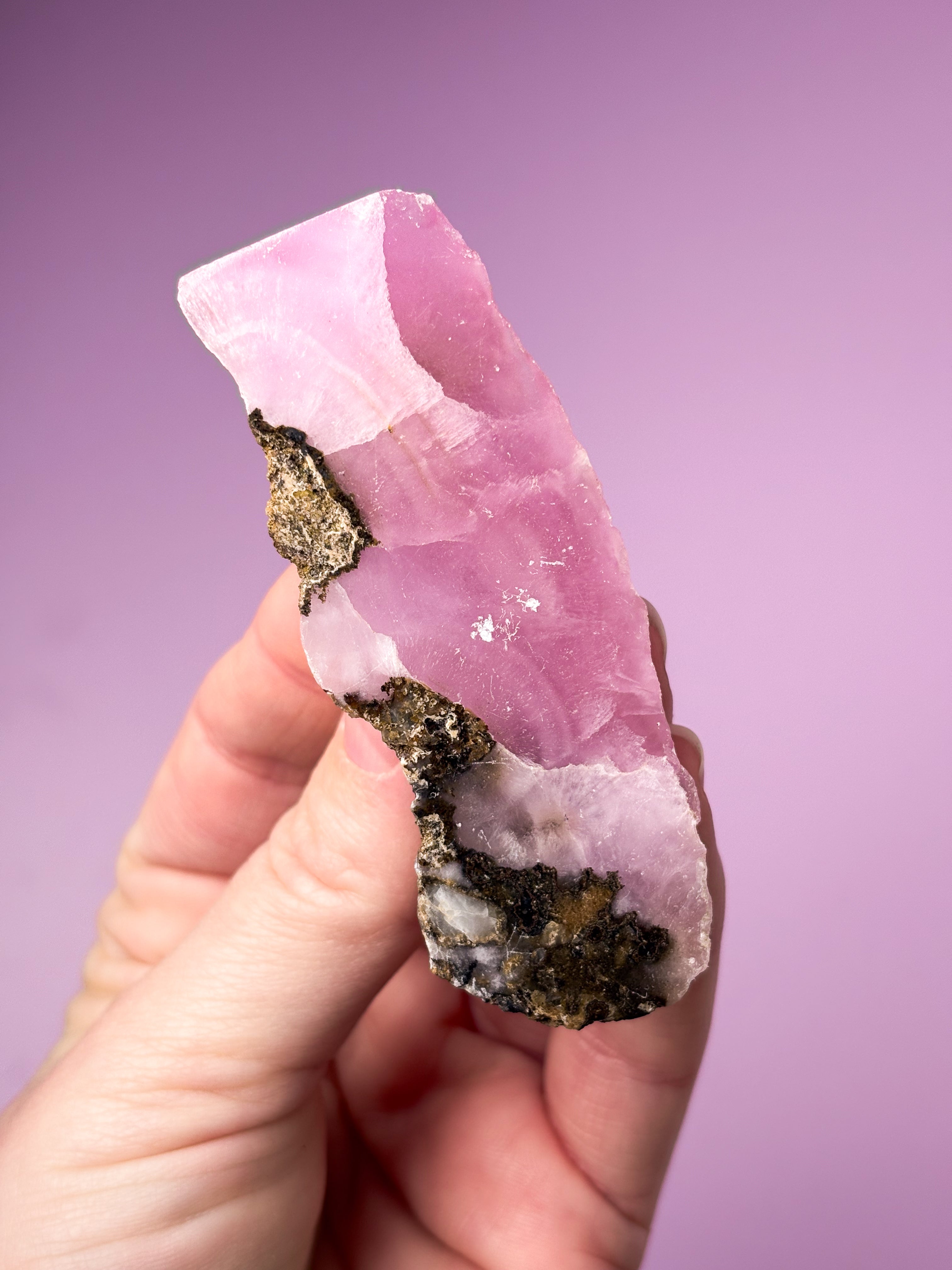 Rosa Aragonit Rå (nr 6)