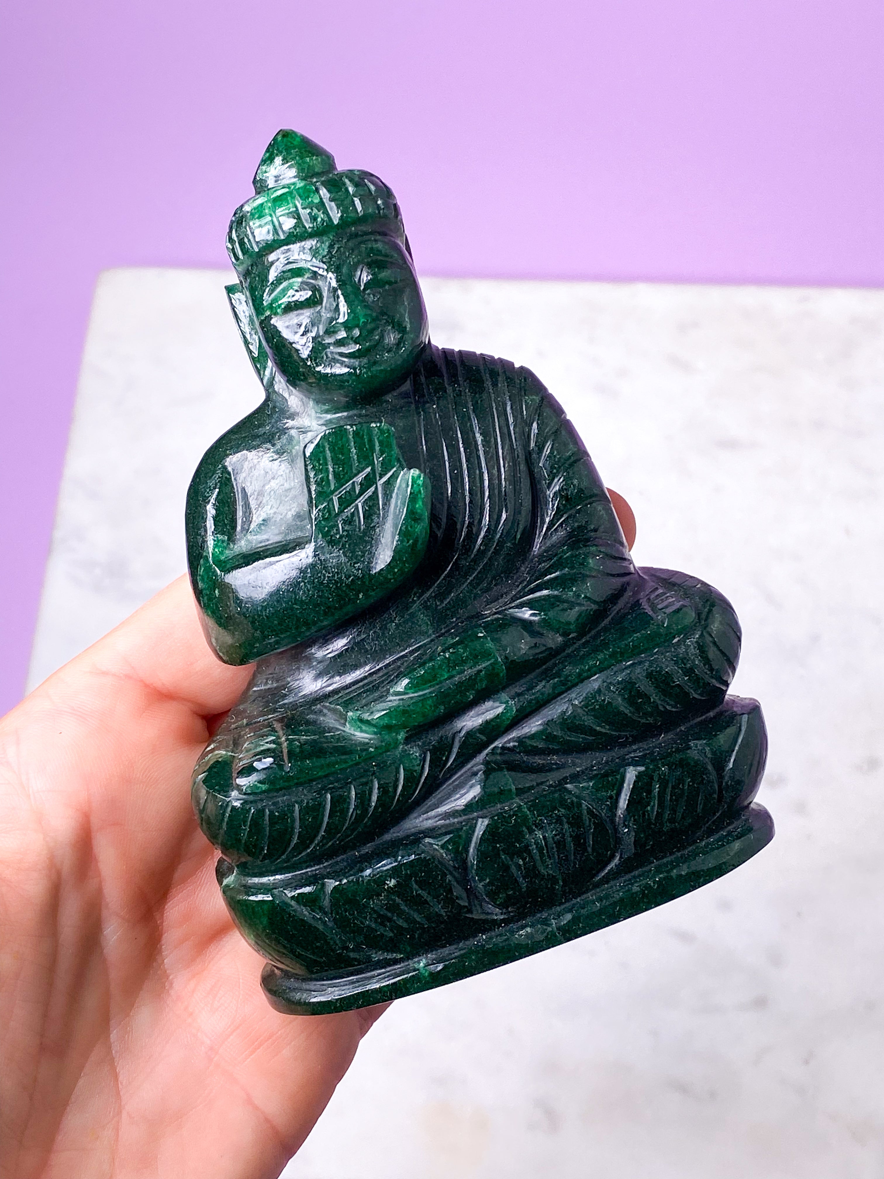 Grøn Aventurin Buddha (Nr. 1)