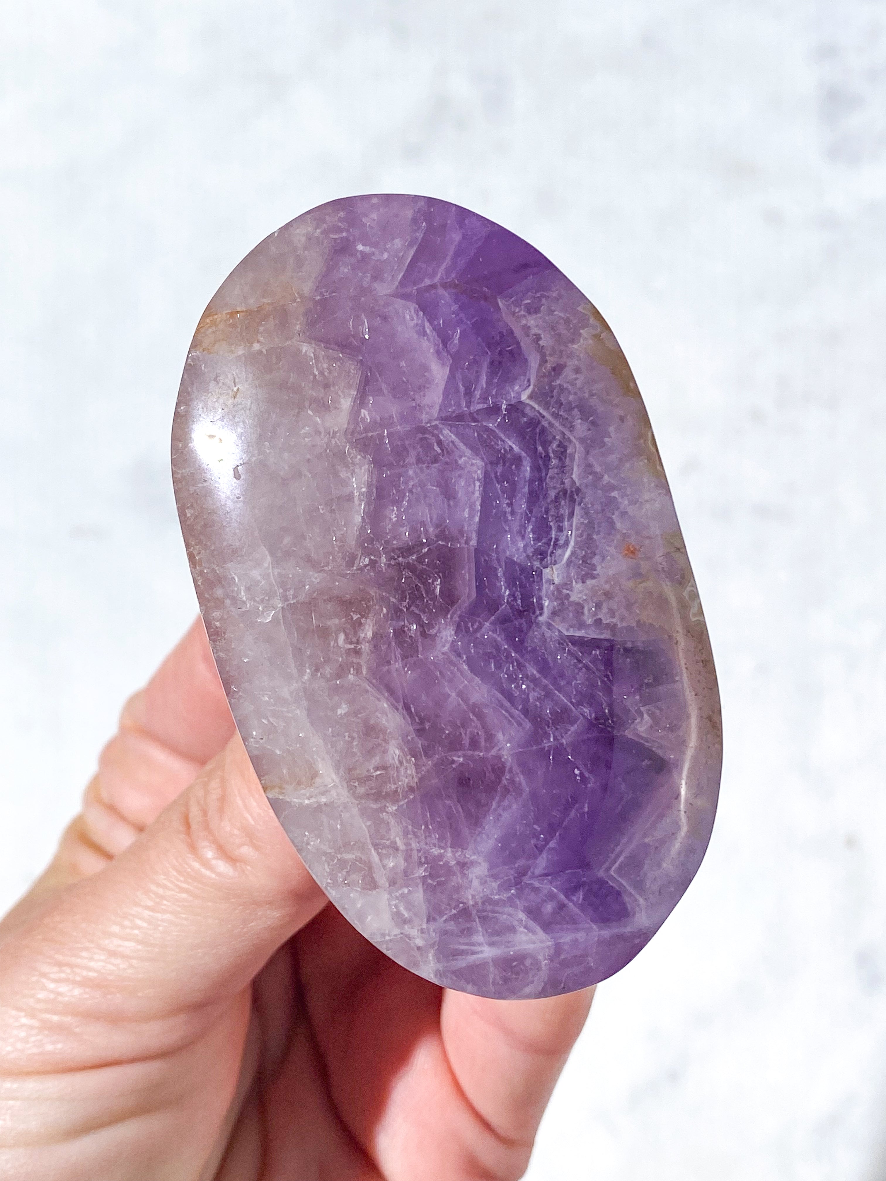 Mexico Agat & Ametyst Palmstone (Nr. 3)