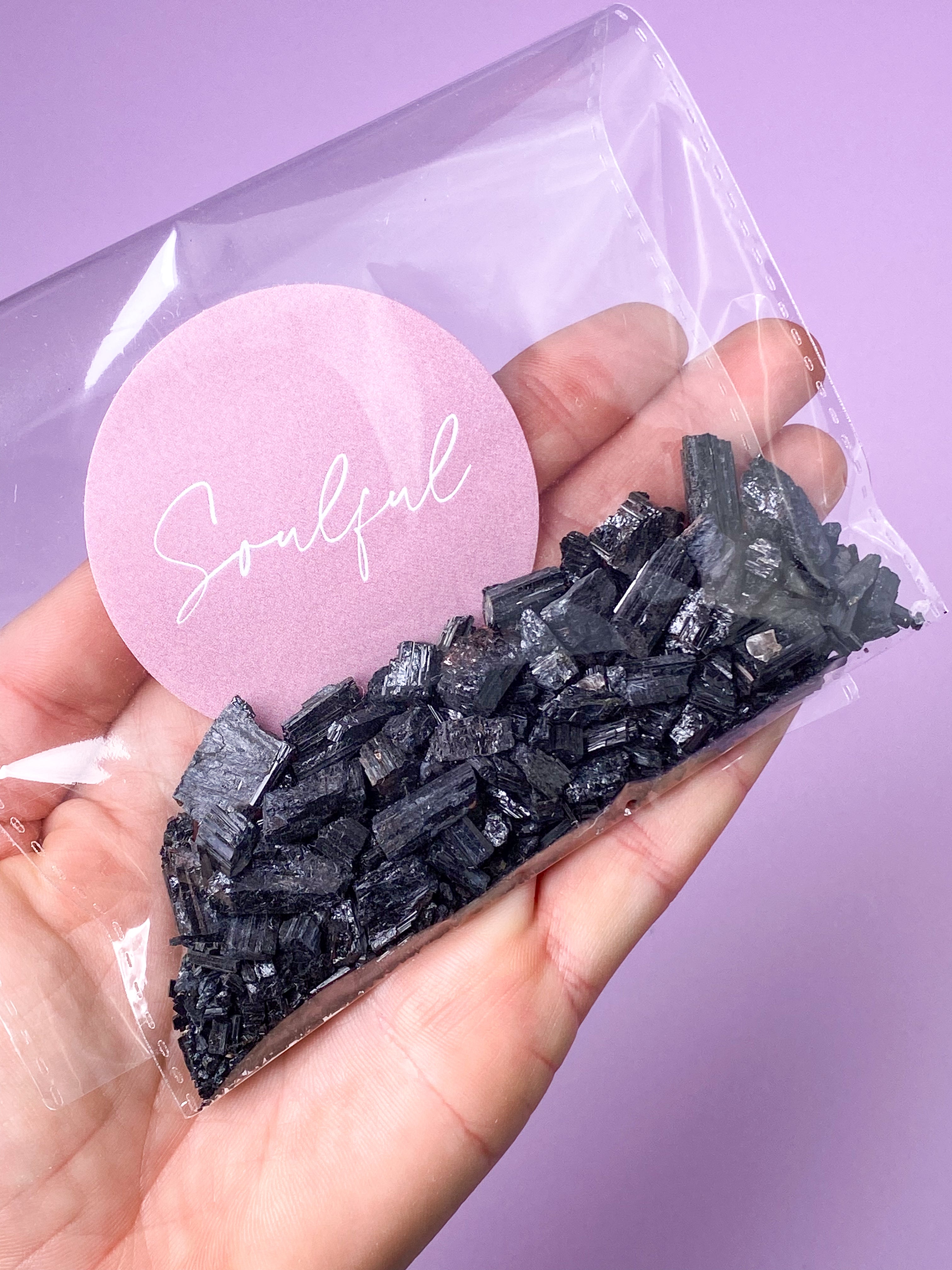 OUTLET - Svart turmalin smuldeg (50 g.)