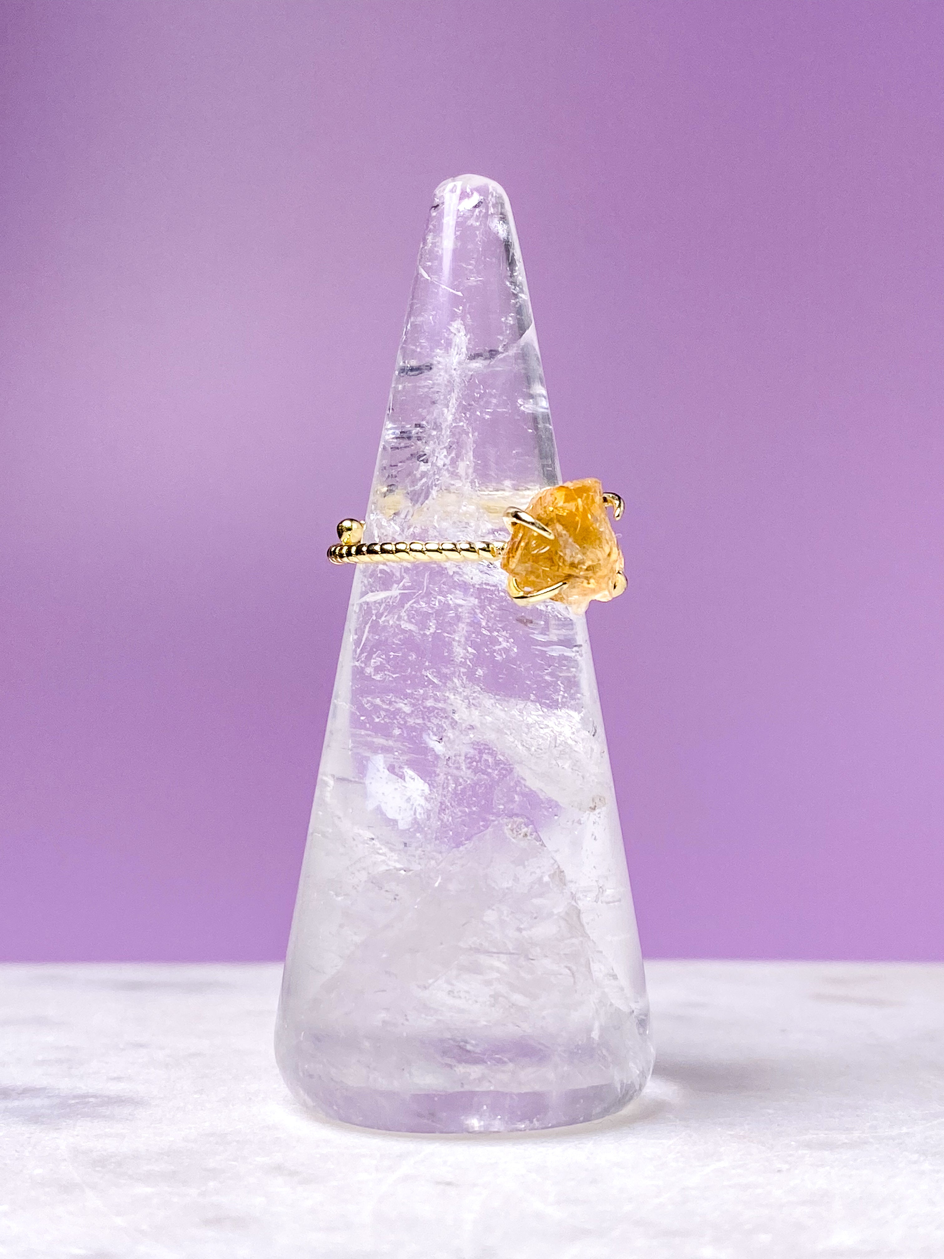 Bergkristallringhållare