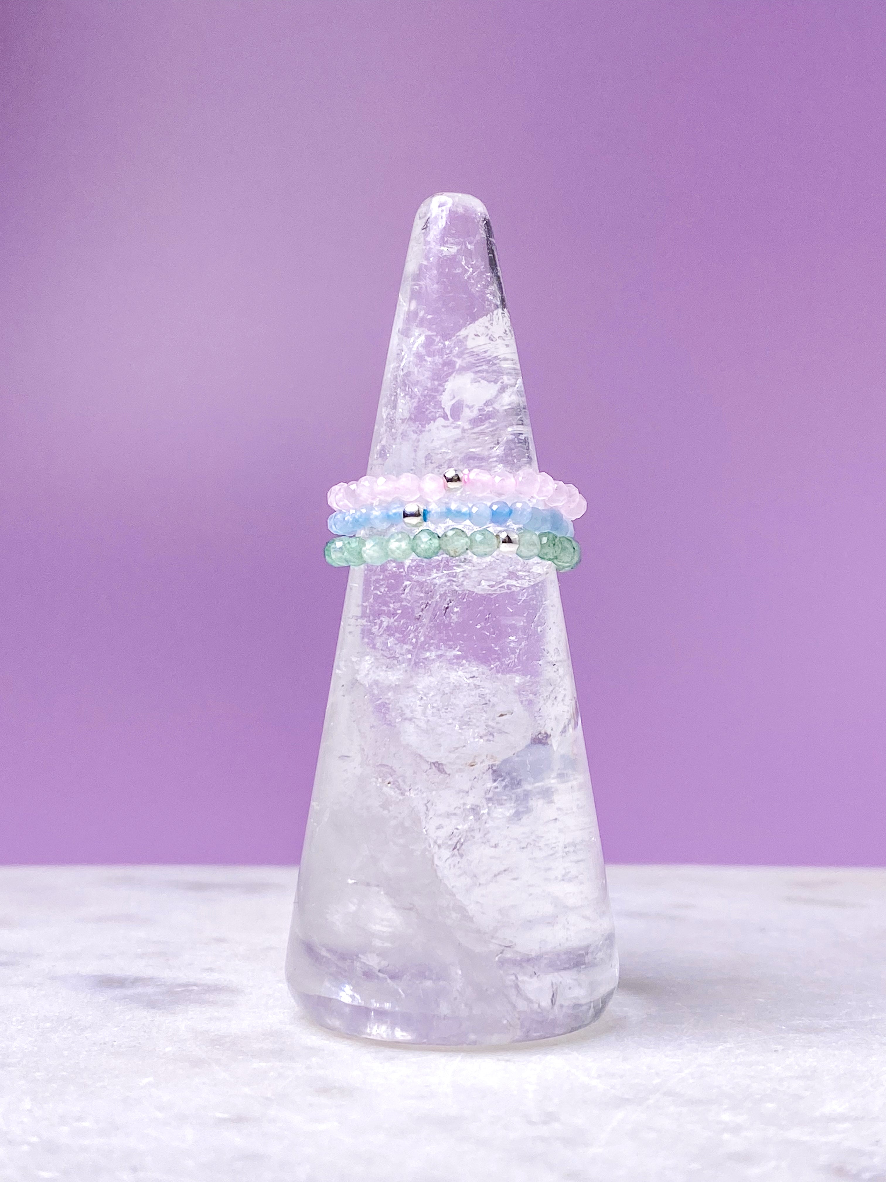 Bergkristallringhållare