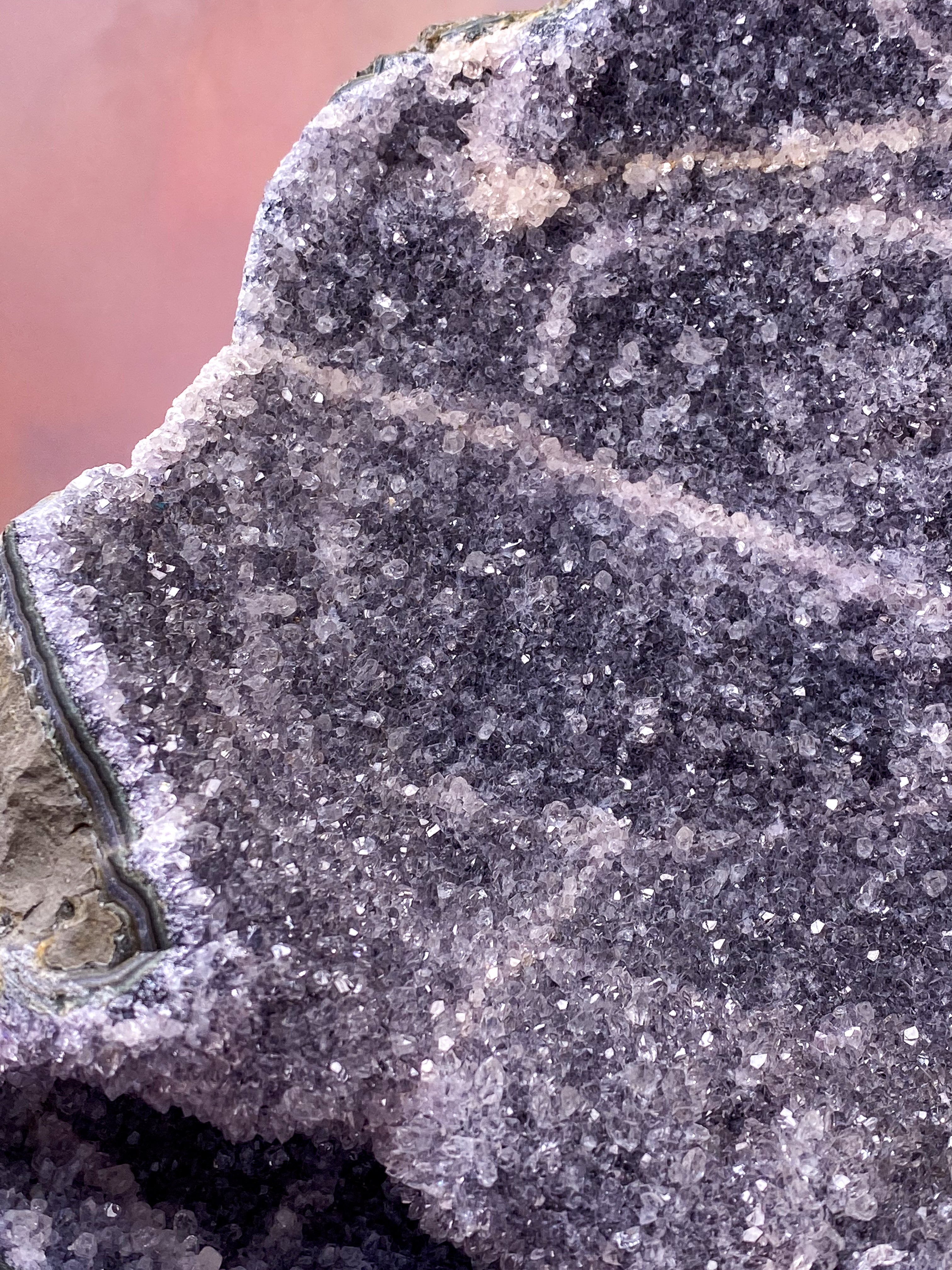 Jätte stående ametistkluster (nr 1)