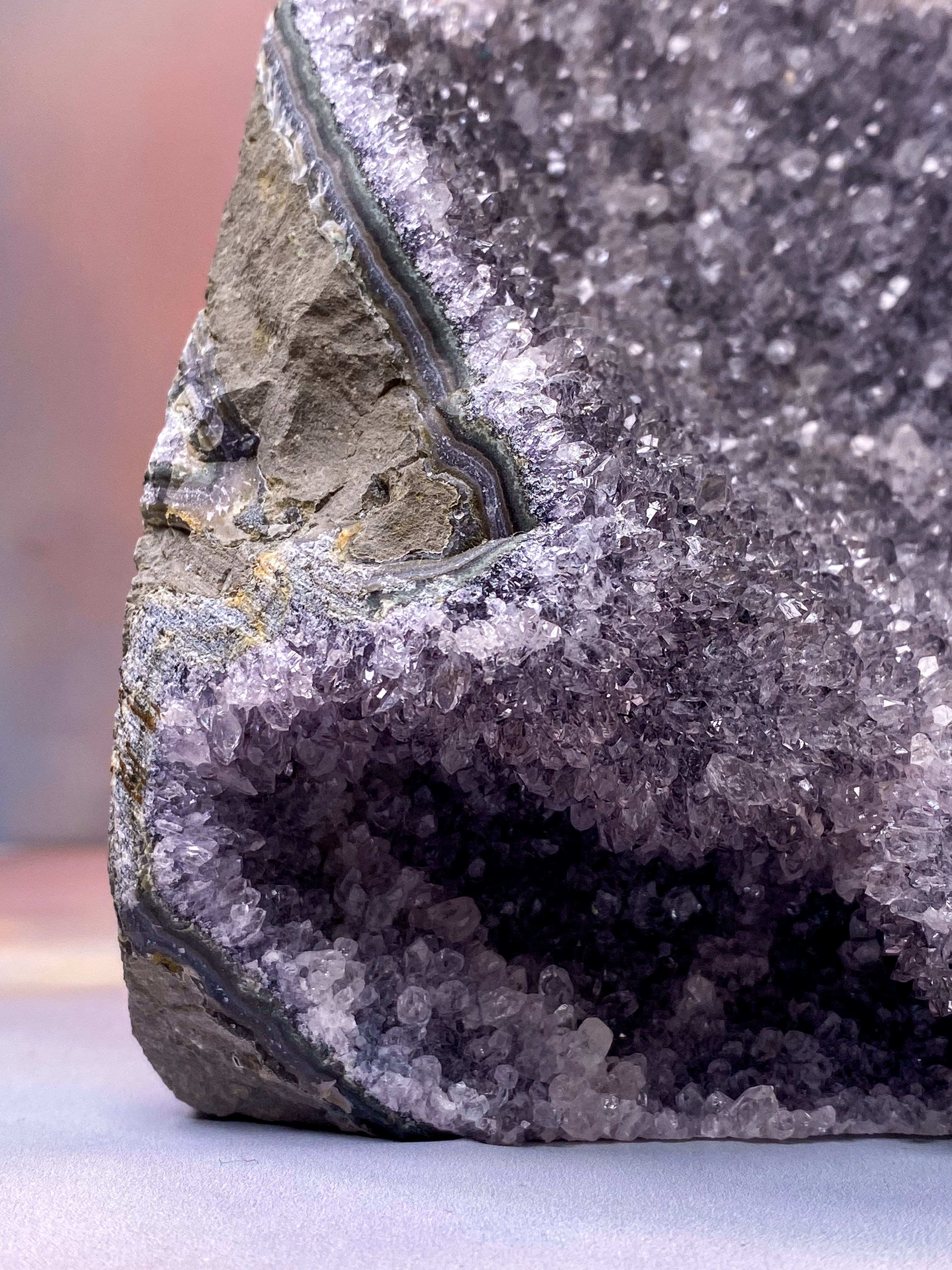 Jätte stående ametistkluster (nr 1)