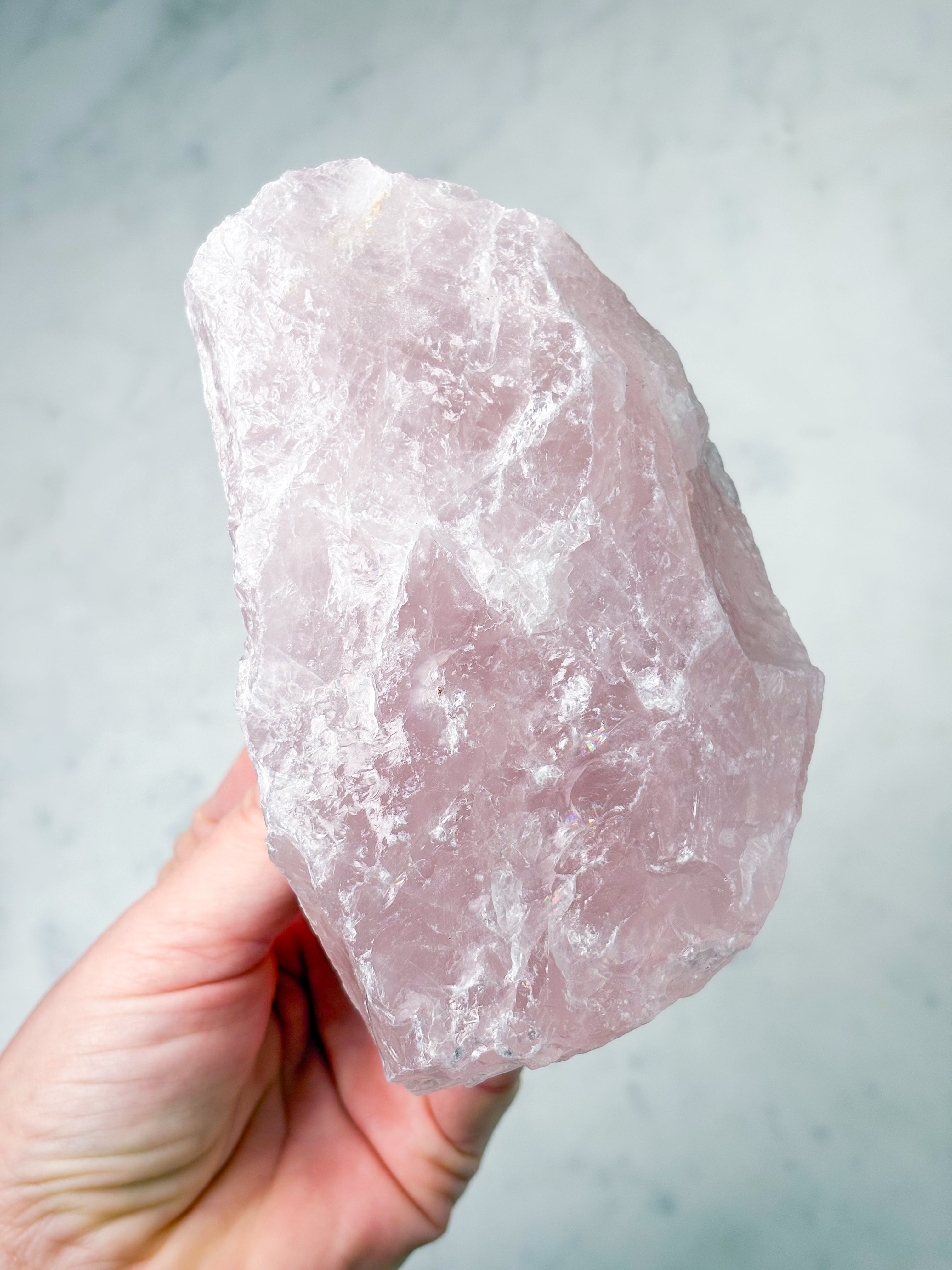 Jätte-rosenkvarts rå (nr 1)