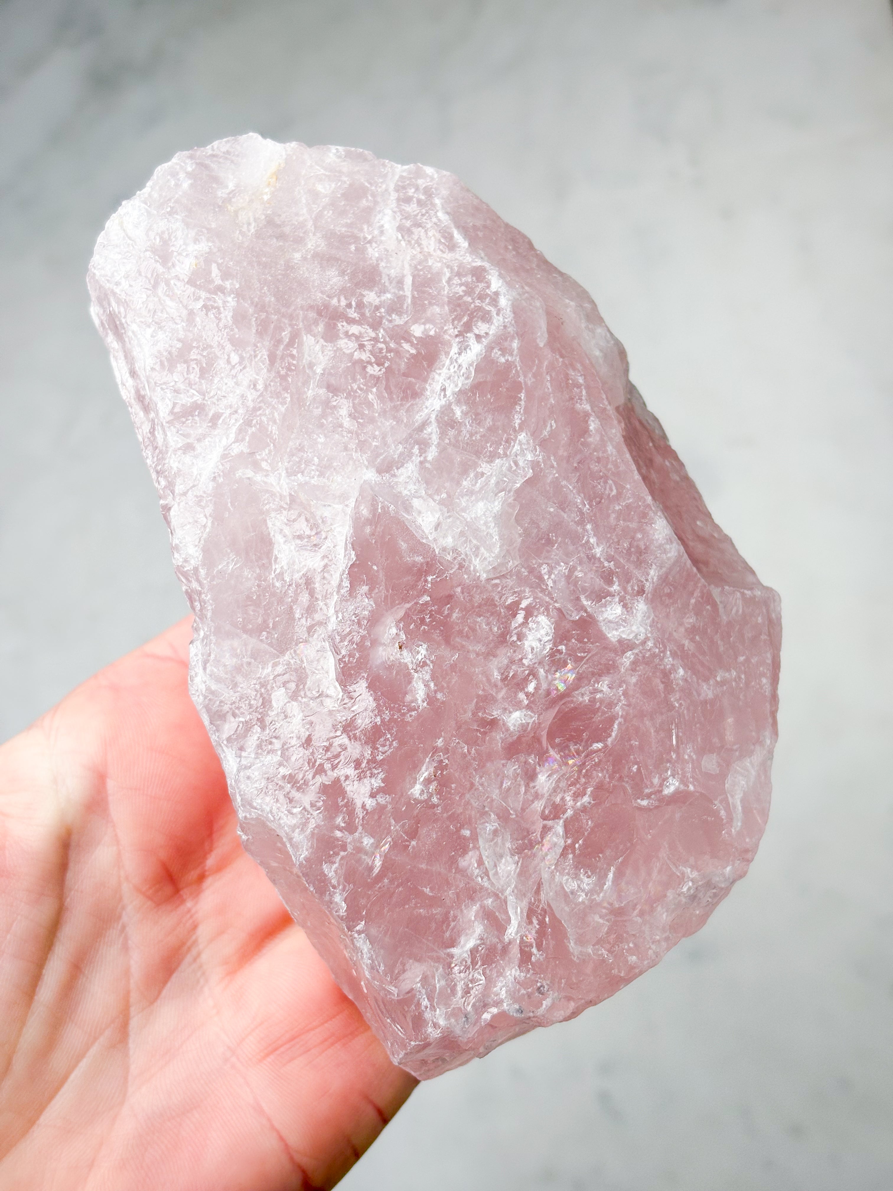 Jätte-rosenkvarts rå (nr 1)