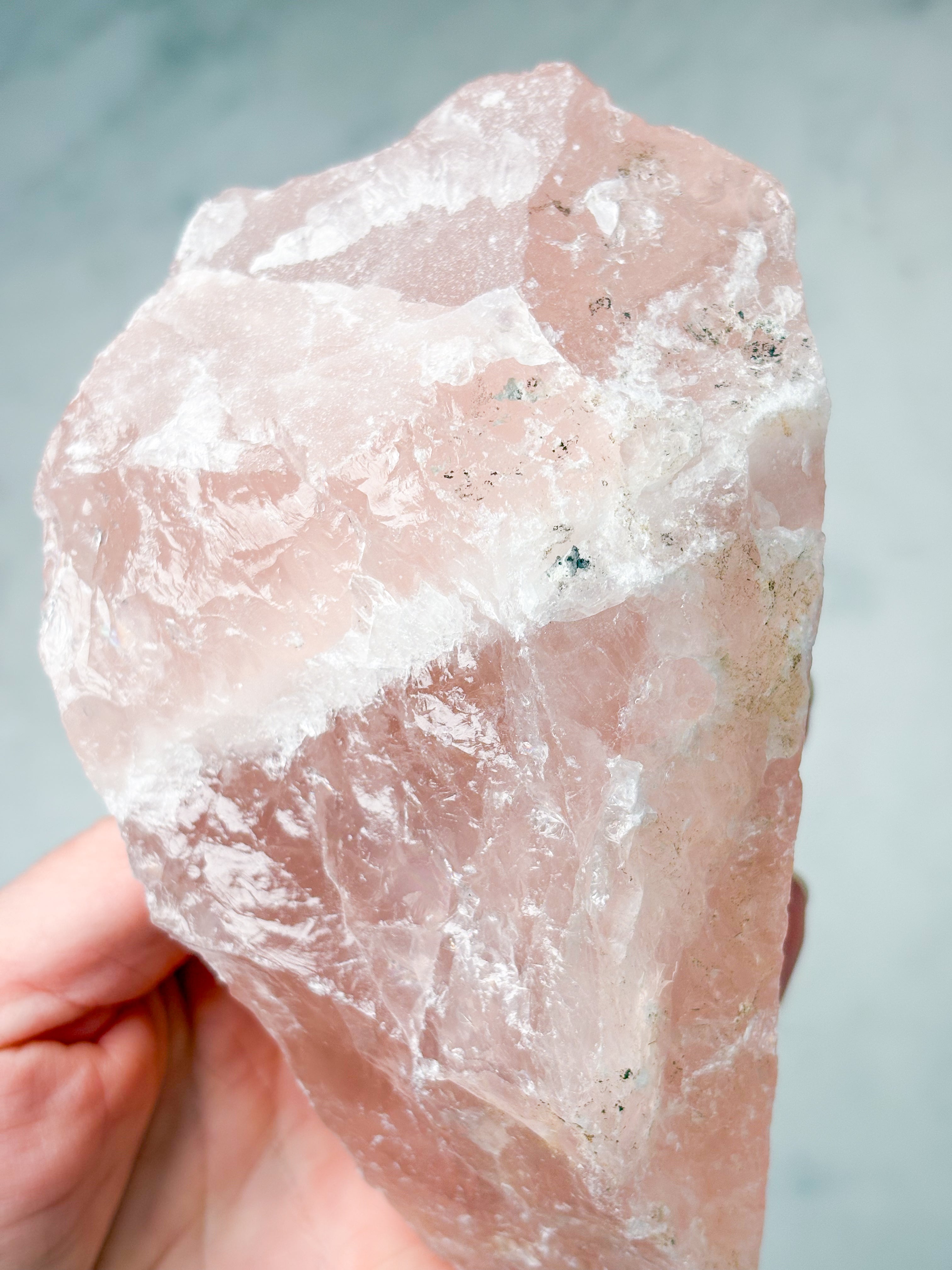 Jätte-rosenkvarts rå (nr 3)