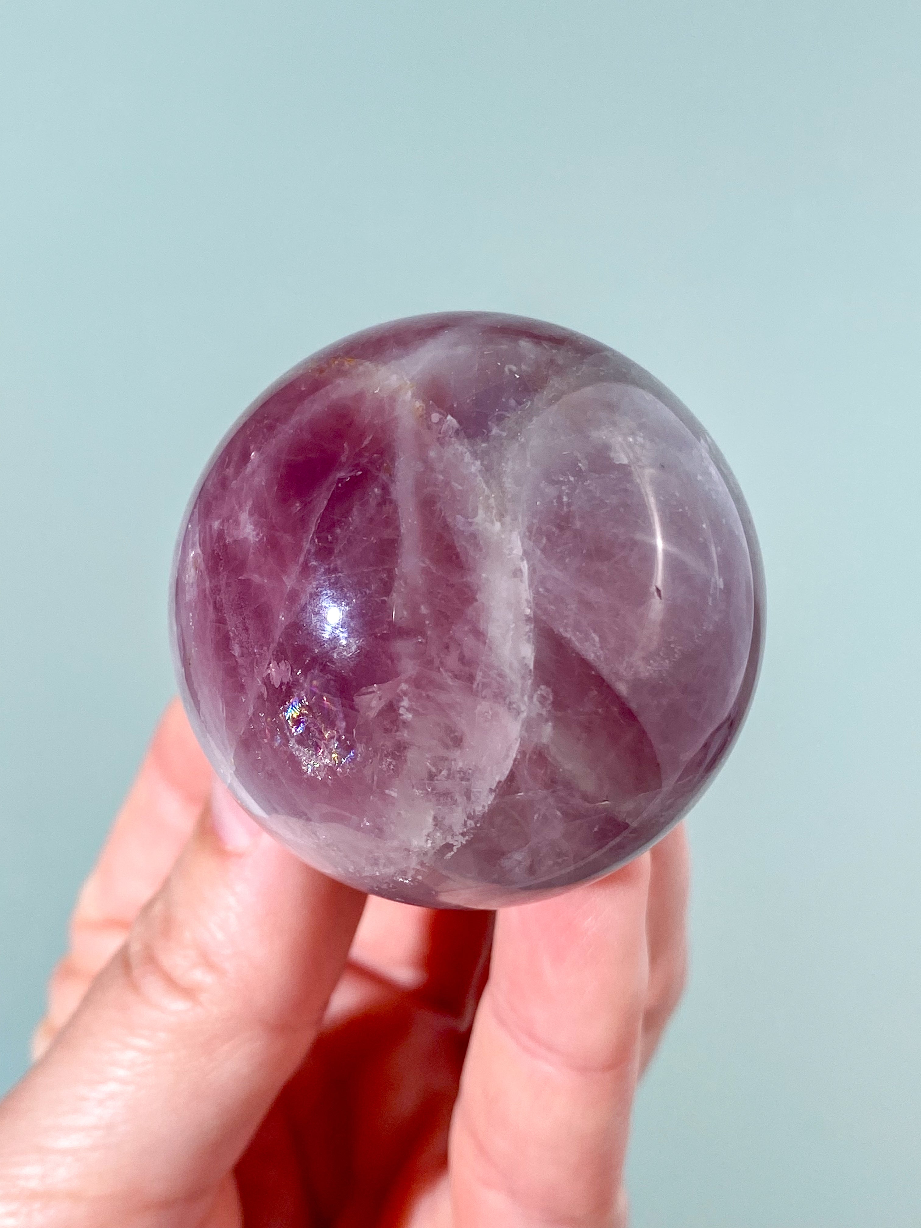 Lavendel Rosenkvarts Klot (Nr. 2)