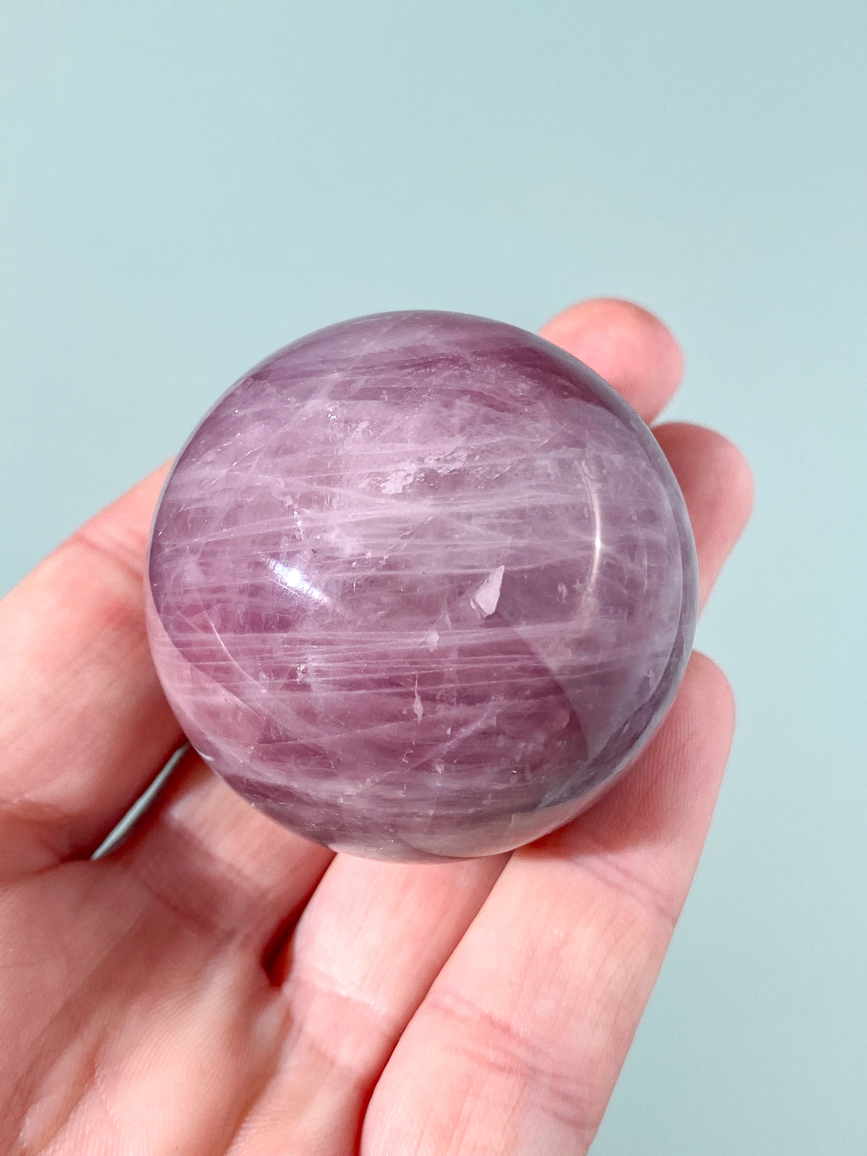 Lavendel Rosenkvarts Klot (Nr. 2)