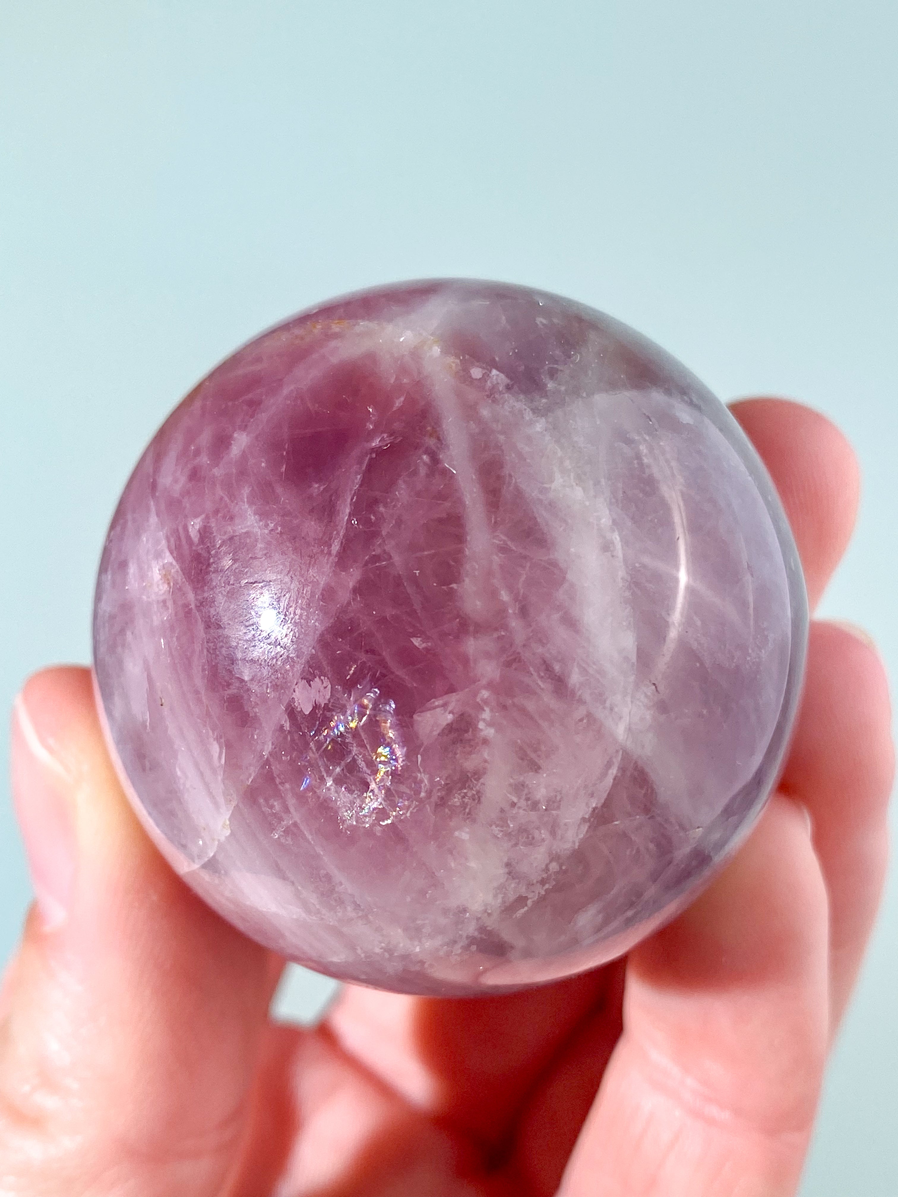 Lavendel Rosenkvarts Klot (Nr. 2)