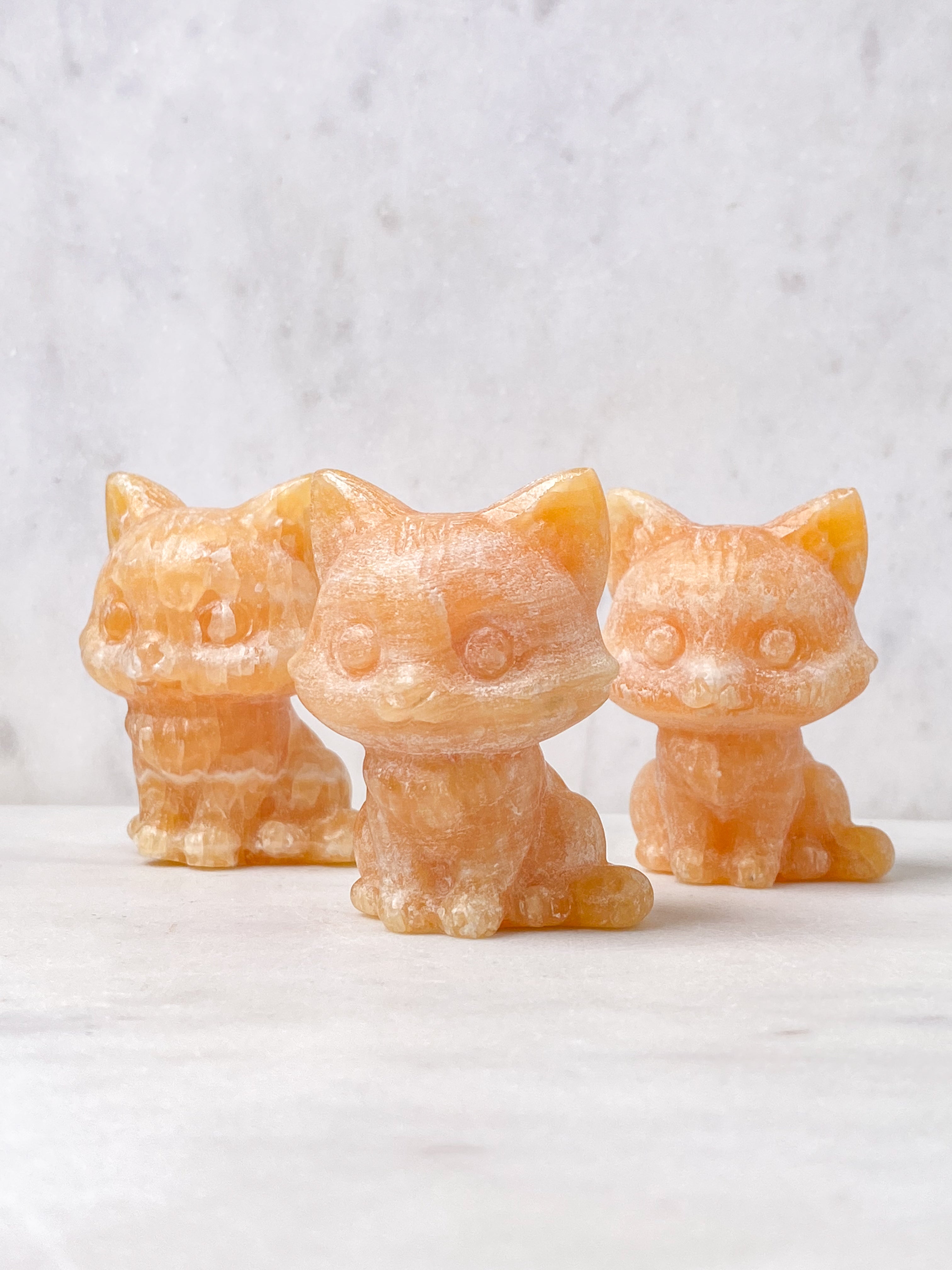 Orange kalcitpumpa med band